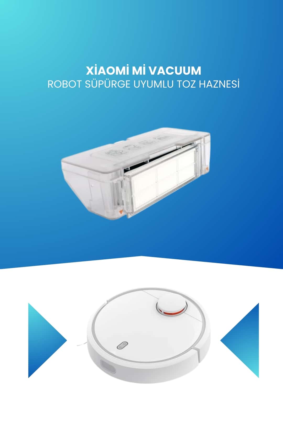 Xiaomi Mi Vacuum Robot Süpürge Uyumlu Toz Haznesi