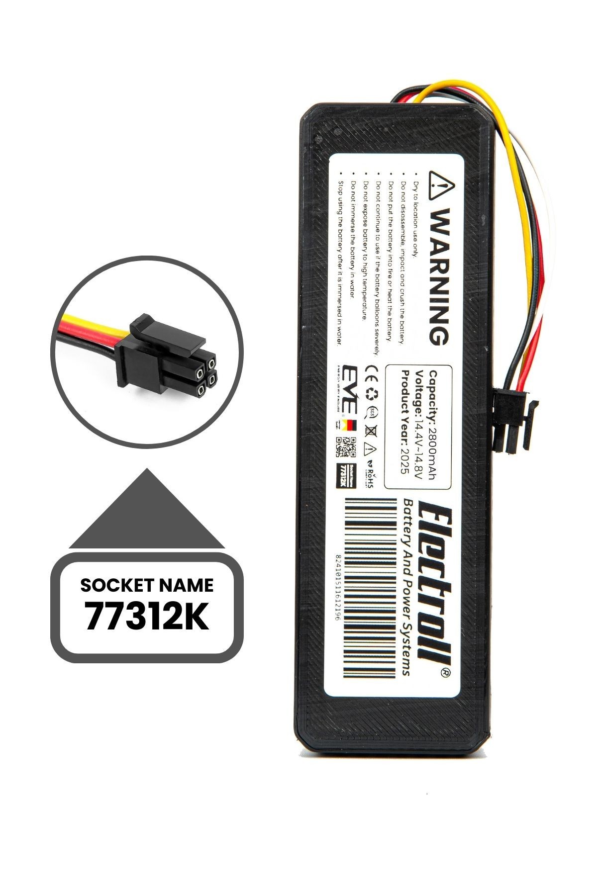 Samsung Vr3mb77312k Uyumlu Batarya (ULTRA YÜKSEK KAPASİTE) 6400mah Robot Süpürge Bataryası Değişimi