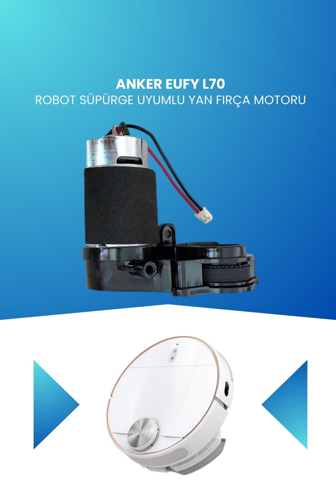 Anker Eufy L70 Robot Süpürge Uyumlu Yan Fırça Motoru T2190