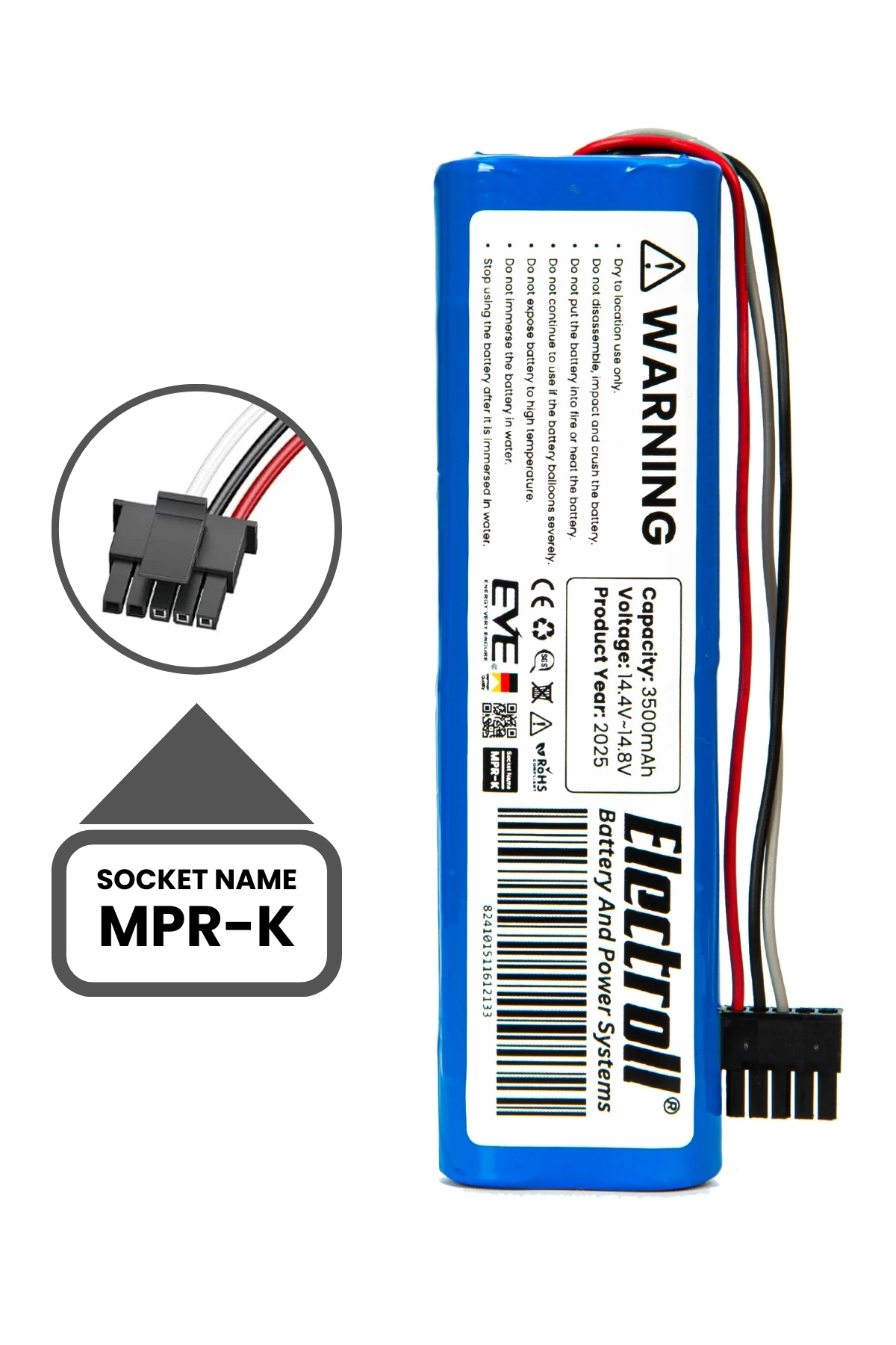 Viomi V2 Uyumlu Batarya (ULTRA YÜKSEK KAPASİTE) 3500mah Pil Robot Süpürge Bataryası Değişimi