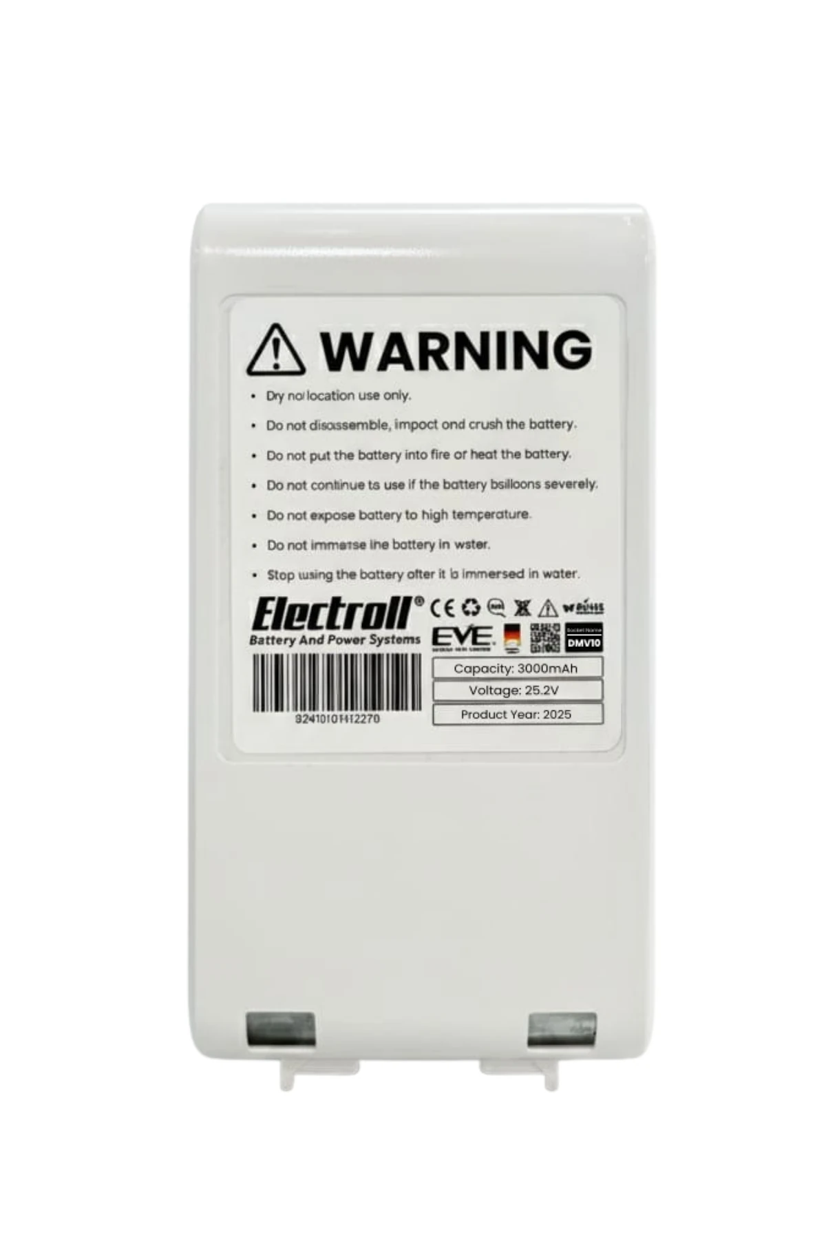 Dreame V10 Uyumlu Batarya 25.2 V 3000mah Pil Şarjlı Dikey Süpürge Bataryası