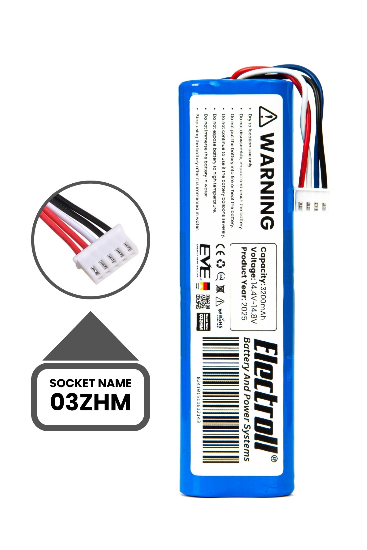 Xiaomi Vacuum Mop 2 (STYTJ03ZHM) Uyumlu Batarya (ULTRA YÜKSEK KAPASİTE) 3200mah Robot Süpürge Pili