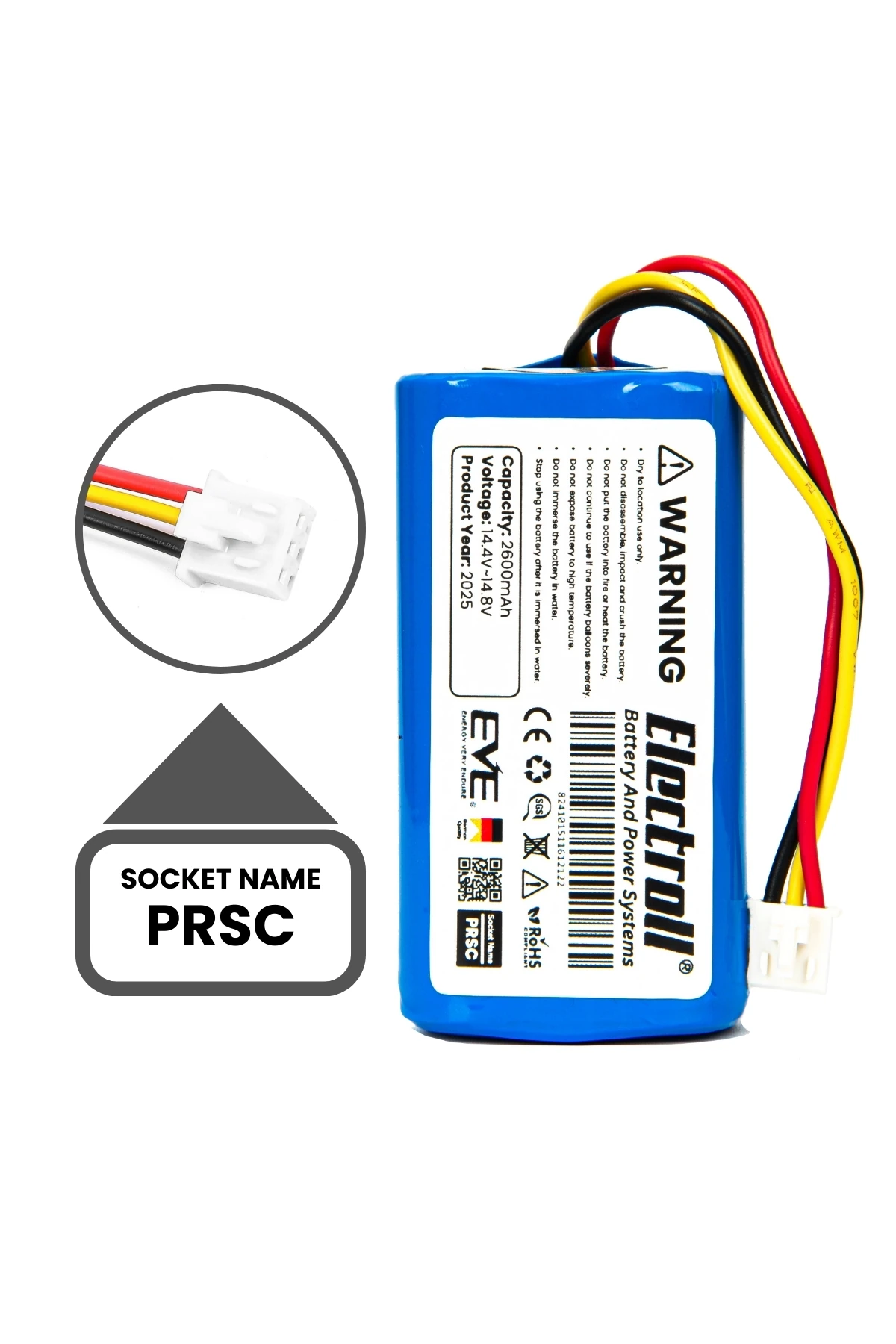 Homend Alex Laser 1282h Robot Süpürge Bataryası (ORJİNAL KAPASİTE) 2600mah Robot Süpürge Pil