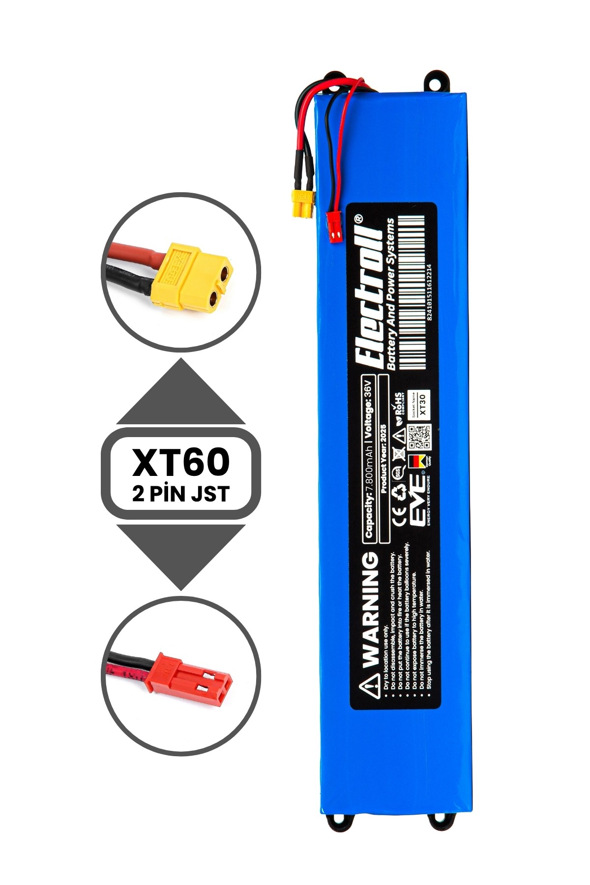 Lenovo M2 Uyumlu Batarya (STANDART KAPASİTE) 36v 7.800mah Elektrikli Scooter Bataryası Değişimi