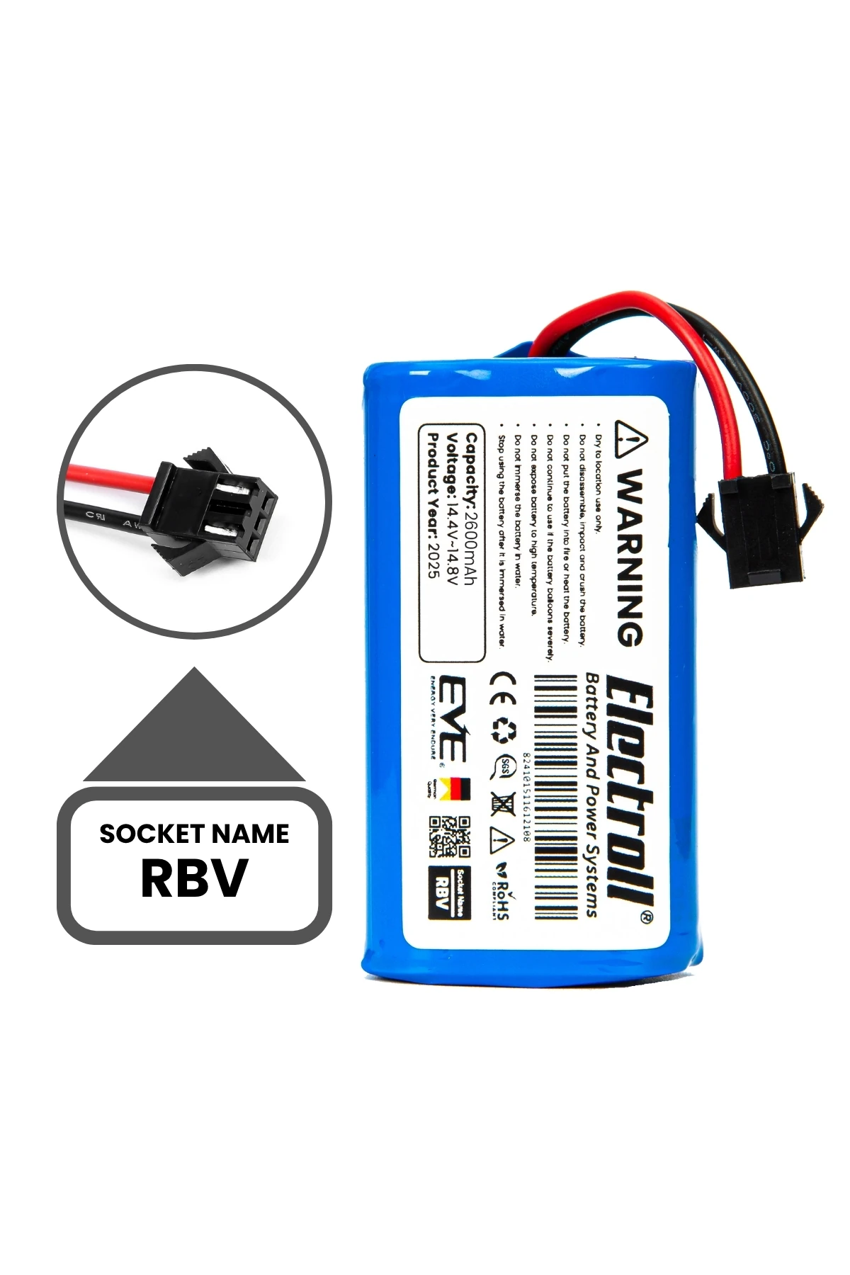 Sunny Hero Power Uyumlu Batarya (STANDART KAPASİTE) 2600mah Robot Süpürge Bataryası