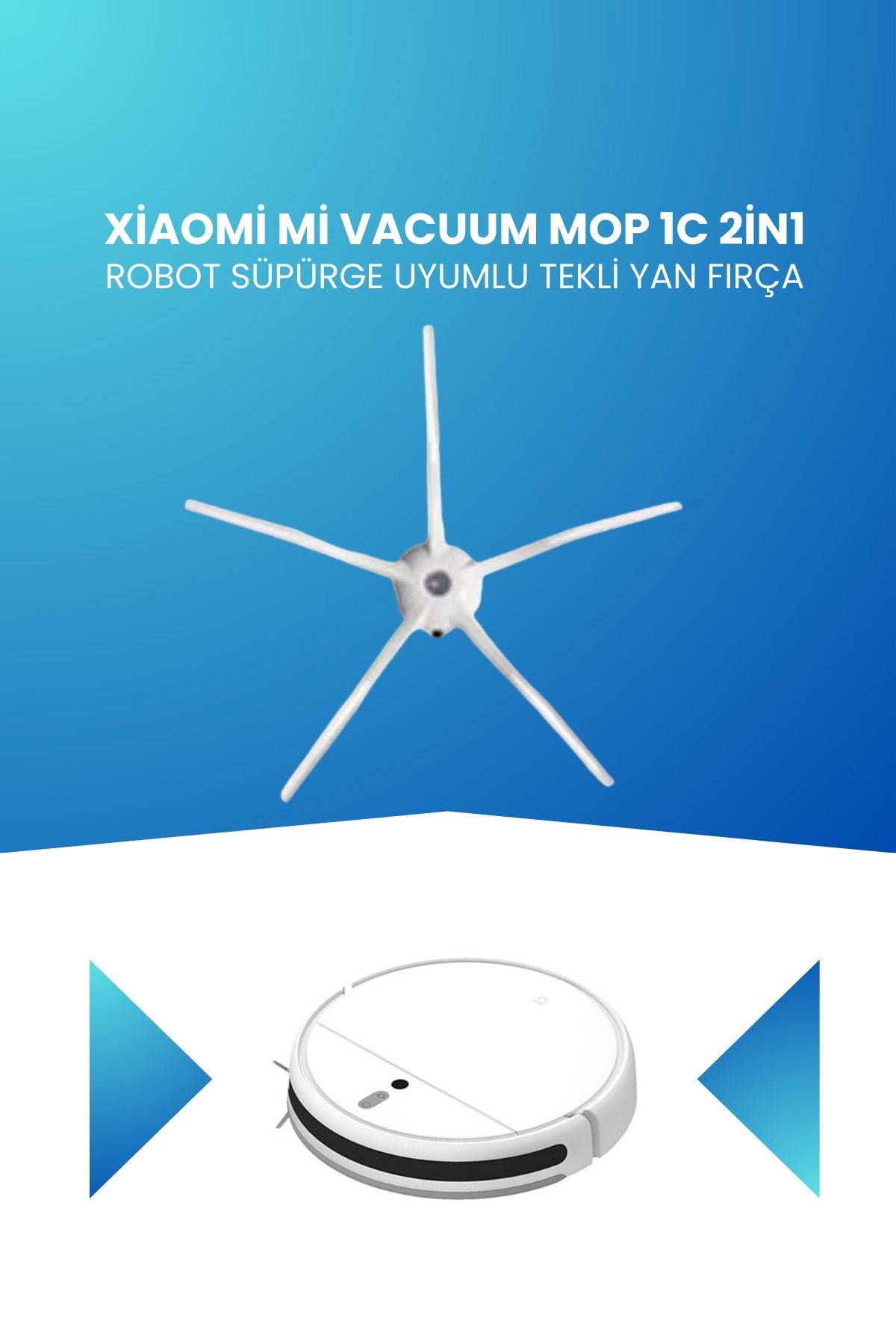 Xiaomi Mi Vacuum Mop 1c 2in1 Robot Süpürge Uyumlu Tekli Yan Fırça