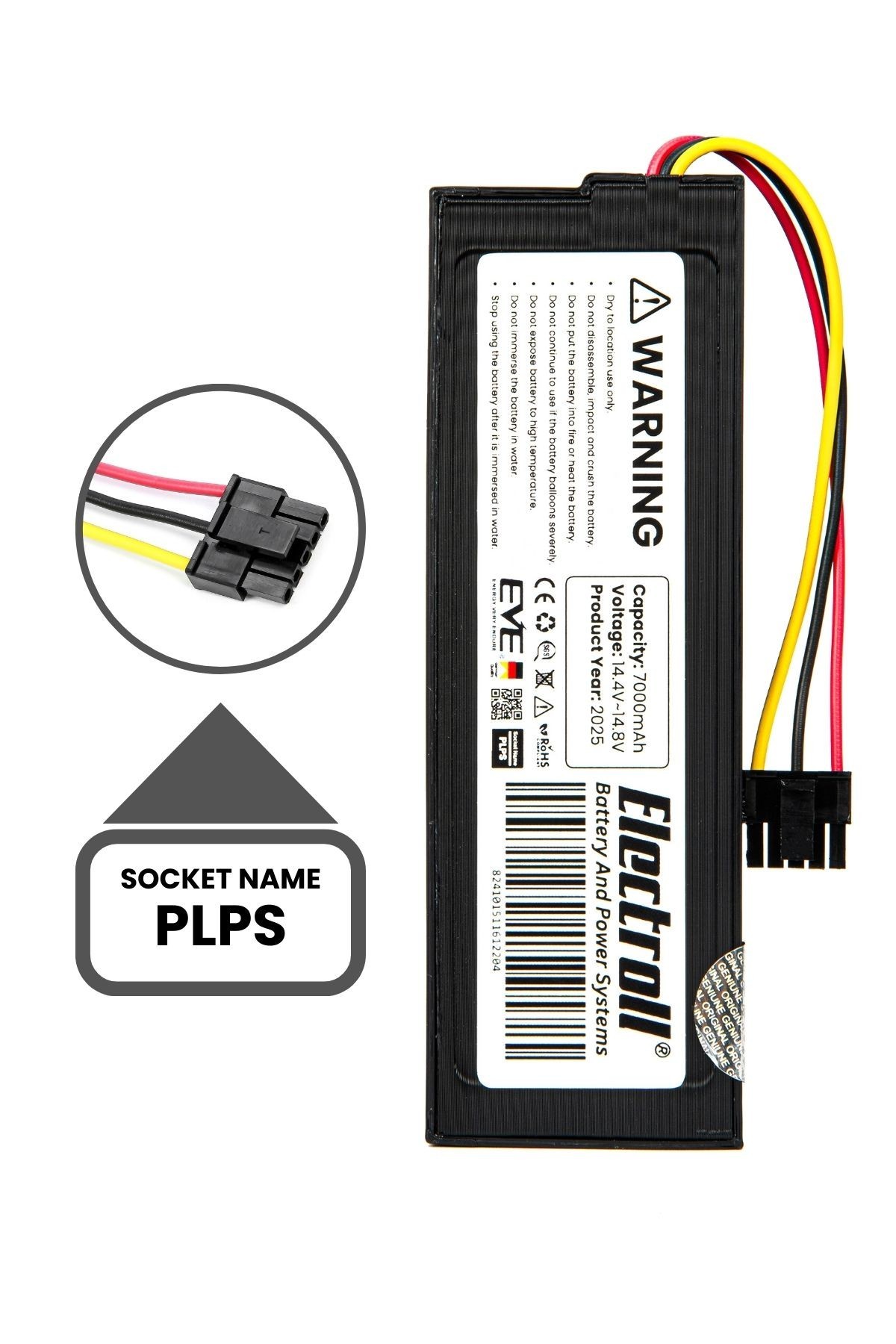 Philips 300010187021 Uyumlu Batarya (MAKSİMUM KAPASİTE) 7000mah Pil Robot Süpürge Bataryası Değişimi