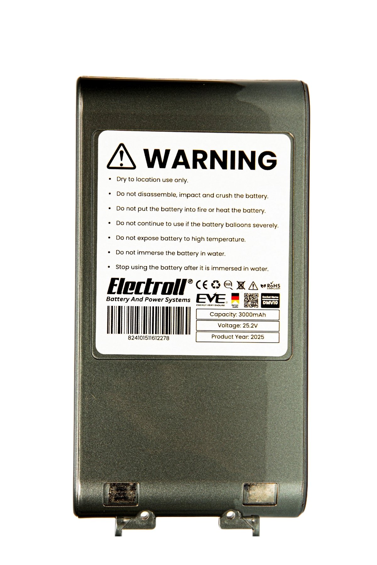 Dreame V9 Uyumlu Batarya (ORJİNAL KAPASİTE) 25.2 V 3000mah Pil Şarjlı Dikey Süpürge Bataryası