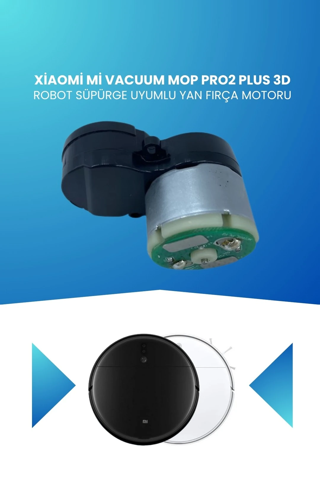 Xiaomi Mi Vacuum Mop Pro2 Plus 3d Robot Süpürge Uyumlu Yan Fırça Motoru