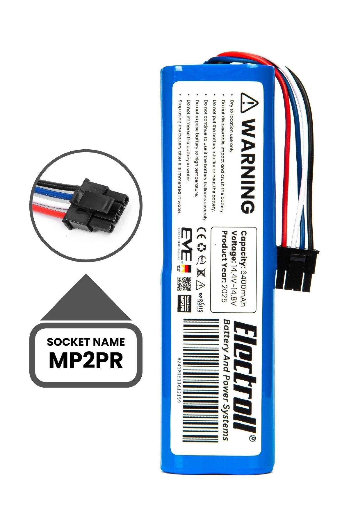 Xiaomi Mop Pro 2 Plus 3d Stytjo2zhm Uyumlu Batarya (ULTRA YÜKSEK KAPASİTE) 6400mah Robot Süpürge