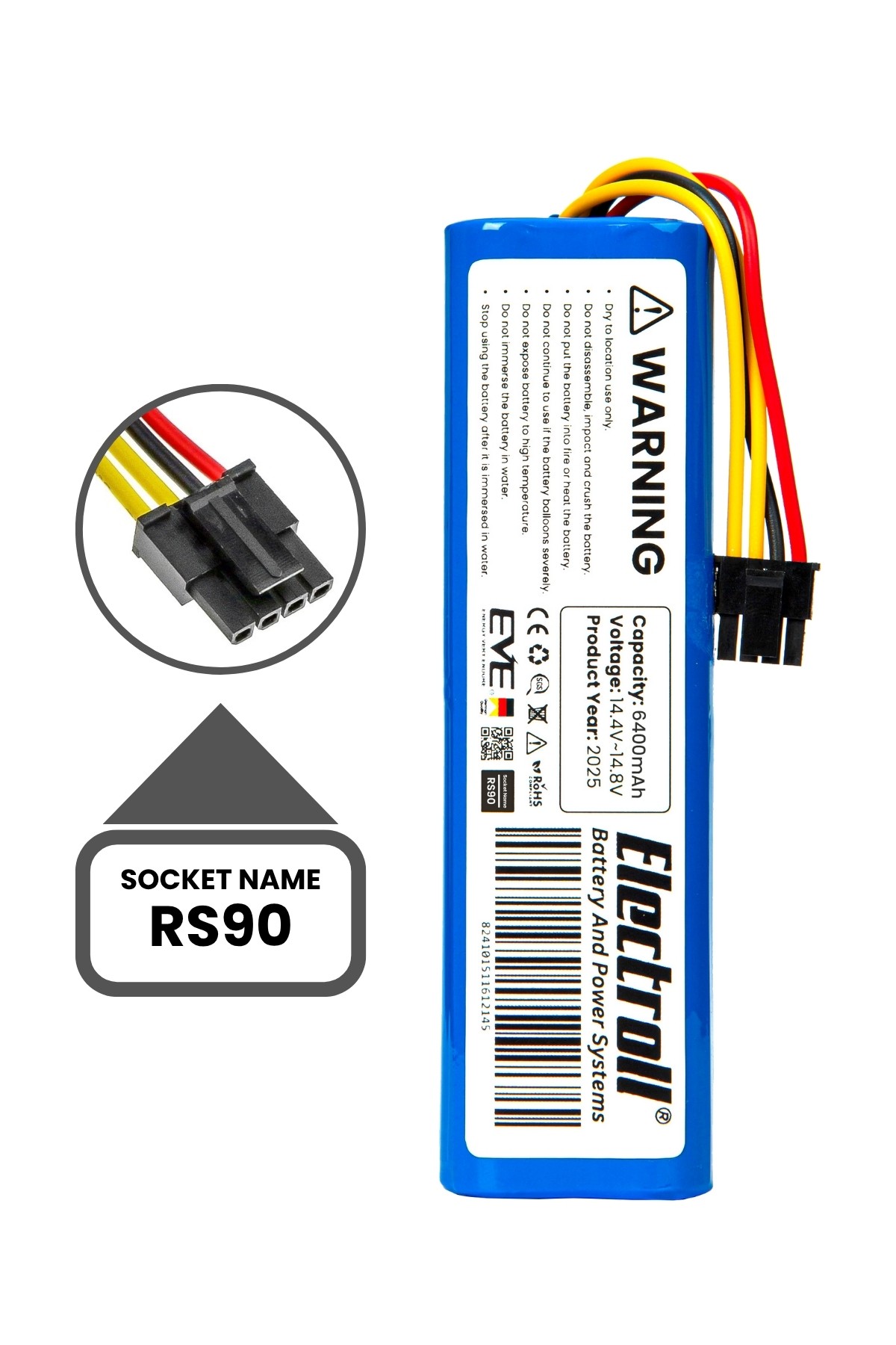 Arçelik Imperium Robo Rs 9034 Hm Uyumlu Batarya (ULTRA YÜKSEK KAPASİTE) 6400mah Robot Süpürge Batarya