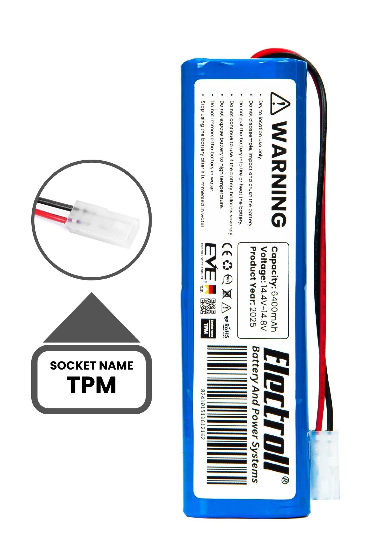 Viomi V3 Max Uyumlu Batarya (ULTRA YÜKSEK KAPASİTE) 6400mah Pil Robot Süpürge Bataryası V-rvclm27b