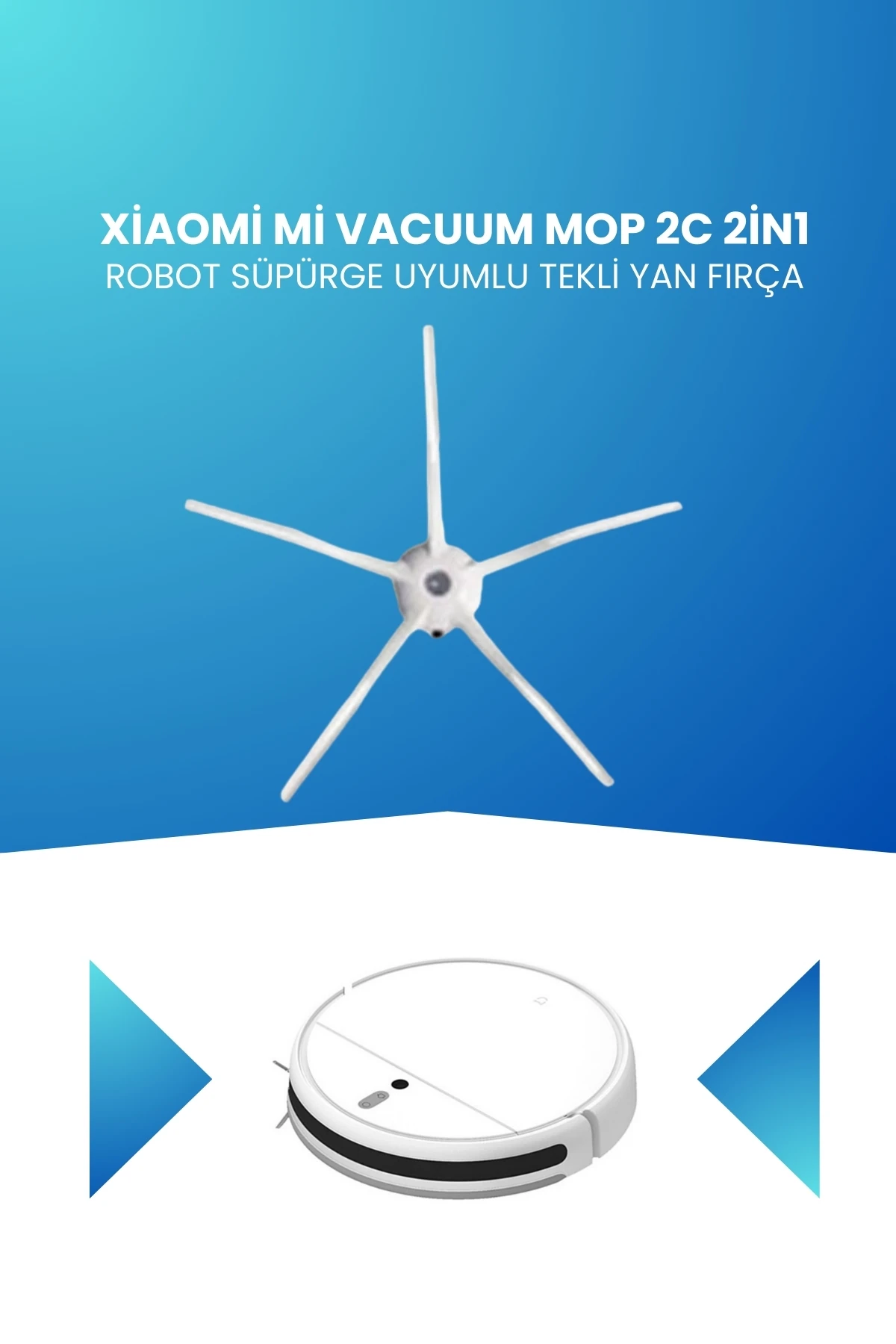 Xiaomi Mi Vacuum Mop 2c 2in1 Robot Süpürge Uyumlu Tekli Yan Fırça