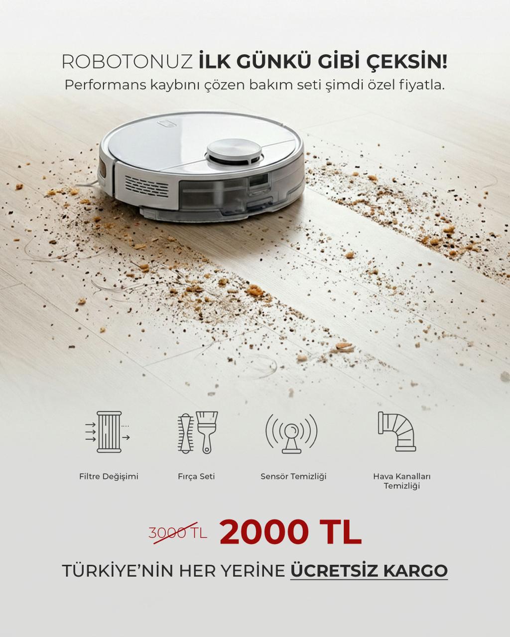 Robot Süpürge Bakım & Temizlik Paketi