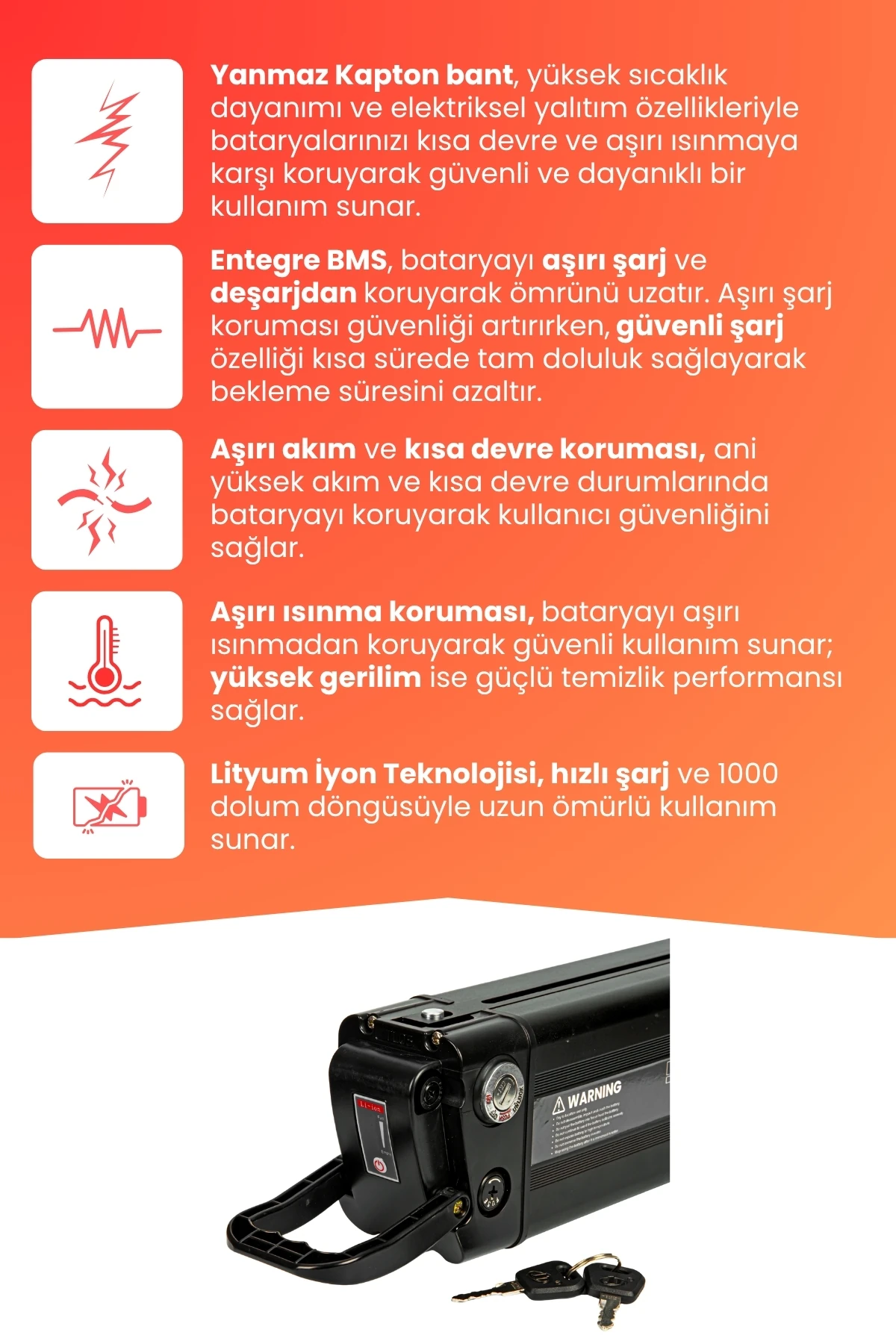 Volta Vb3 Uyumlu 36V 20Ah (Yüksek Kapasite) Güçlendirilmiş Elektrikli Bisiklet Batarya Tamir, Revizyon ve Pil Yenileme