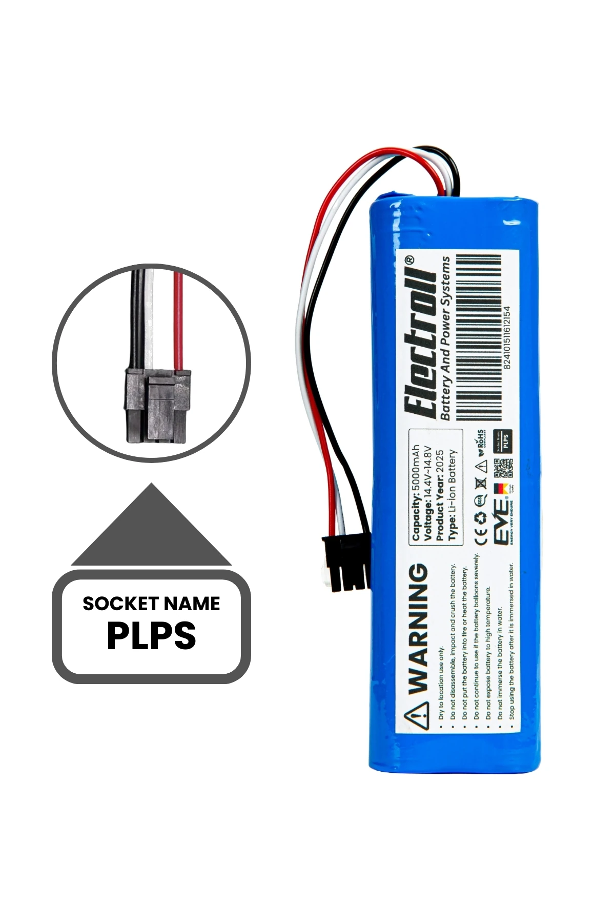 Philips Xu3110/02 Aqua 3000 Serisi Uyumlu Batarya (STANDART KAPASİTE) 5000mah Robot Süpürge Pili