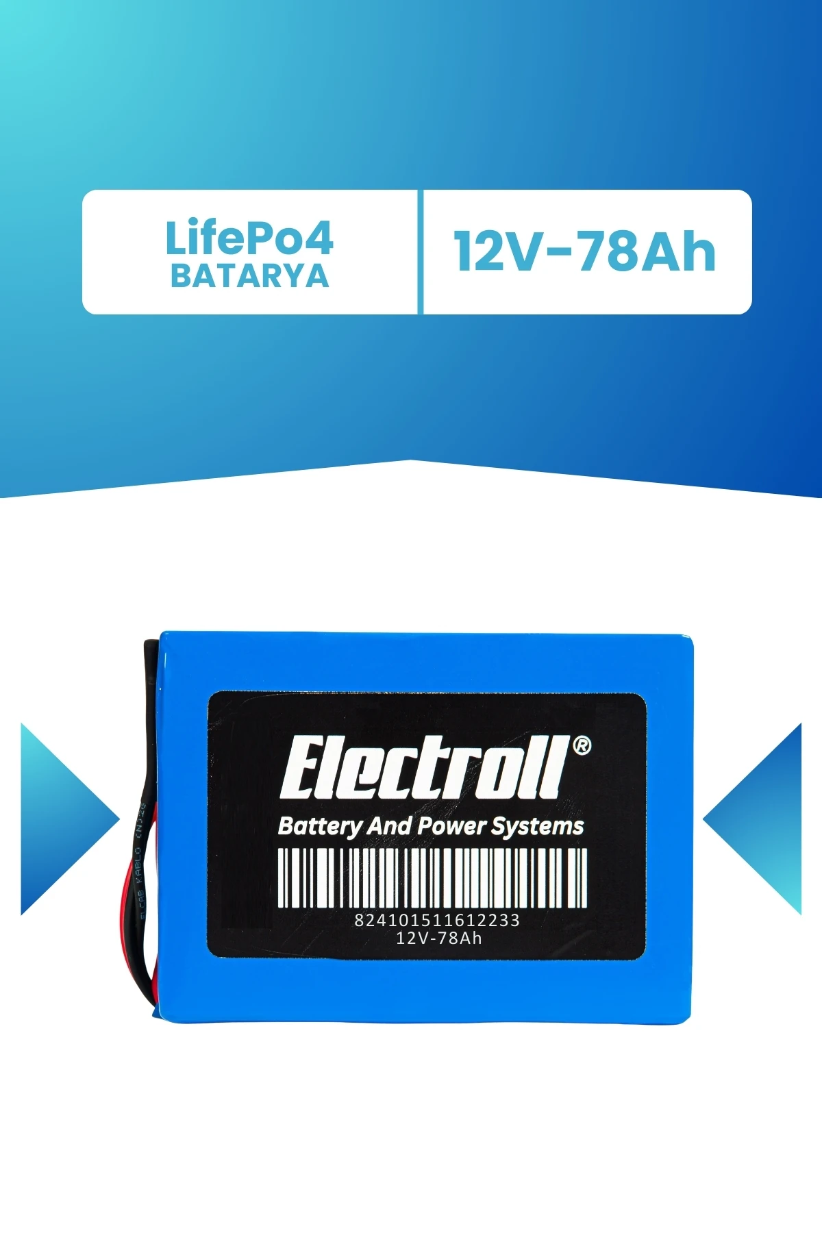 12V 78Ah LifePo4 Batarya