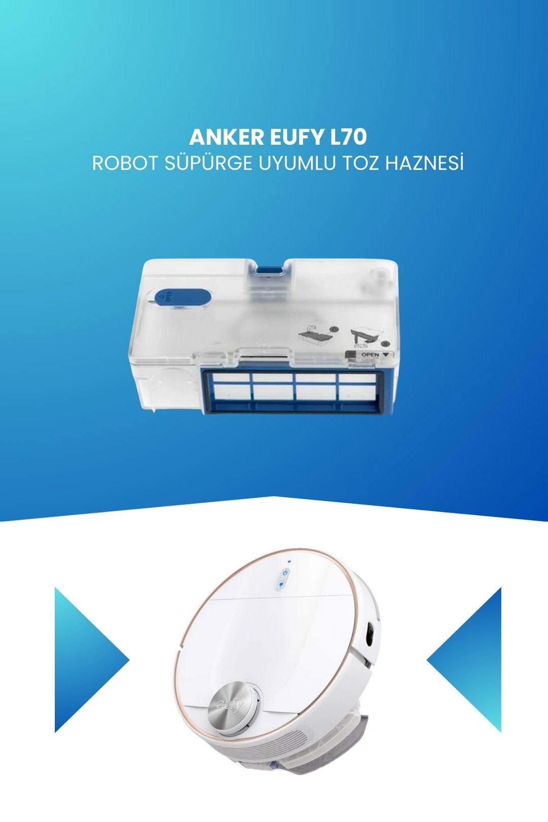 Anker Eufy L70 Robot Süpürge Uyumlu Toz Haznesi T2190
