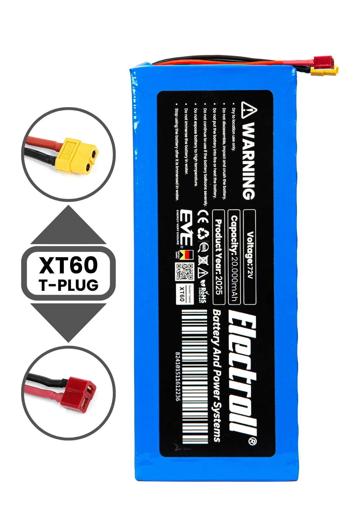 Volta Yide Se-03 Uyumlu Batarya Lityum 72V 20AH Elektrikli Scooter Bataryası