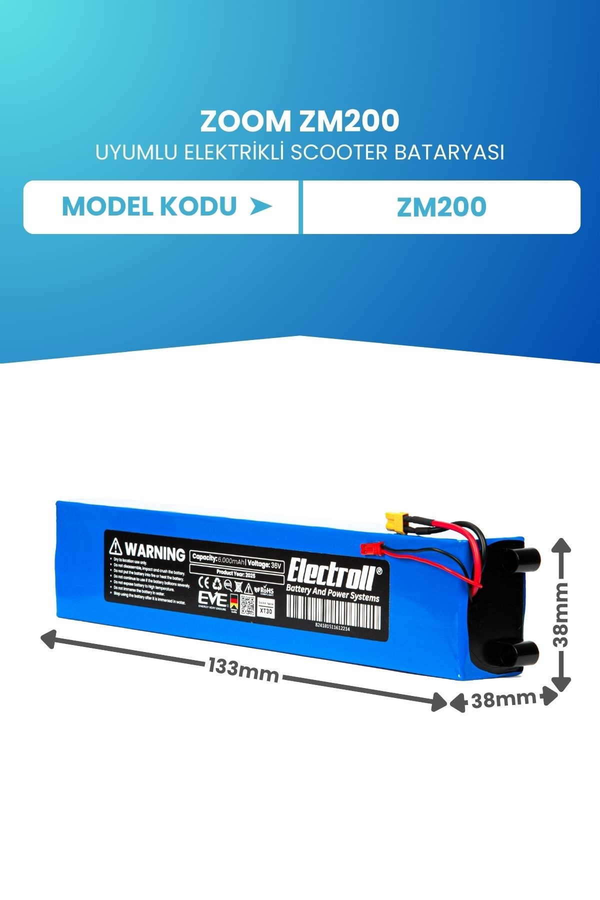 Zoom Zm200 Batarya 6.000mah Pil 36v Elektrikli Scooter Bataryası Değişimi