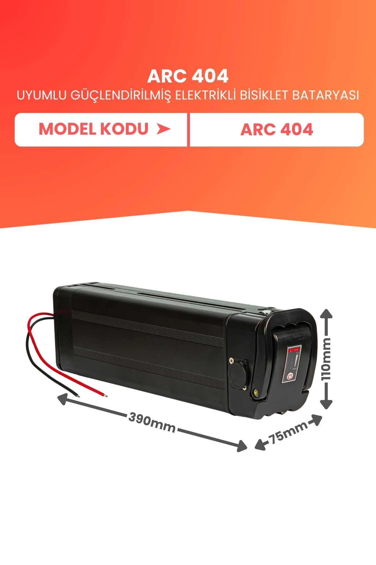 Arc 404 Uyumlu 36V 20Ah (Yüksek Kapasite) Güçlendirilmiş Elektrikli Bisiklet Batarya Tamir, Revizyon ve Pil Yenileme