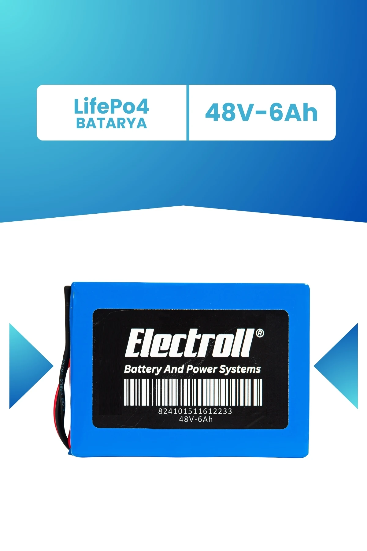 48V 6Ah LifePo4 Batarya