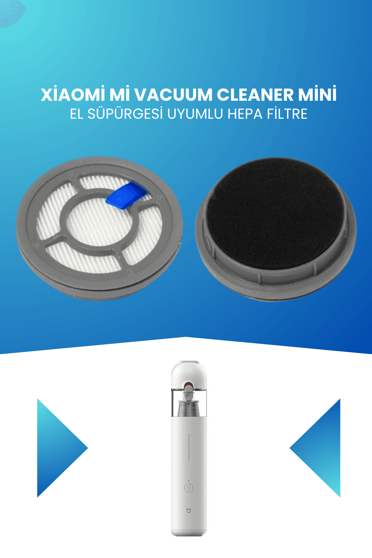 Xiaomi Mi Vacuum Cleaner Mini El Süpürgesi Uyumlu Hepa Filtre