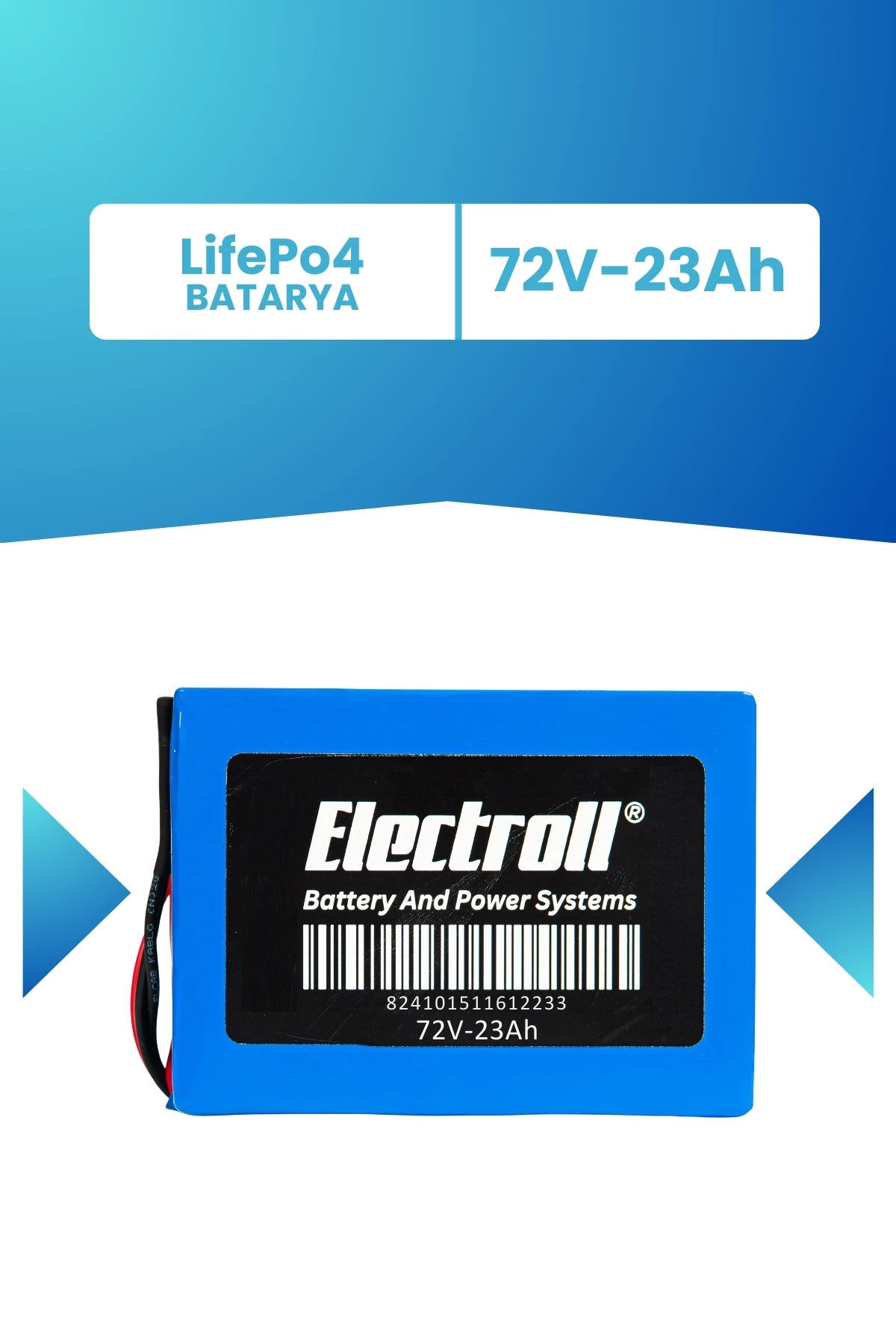 72V 23Ah LifePo4 Batarya