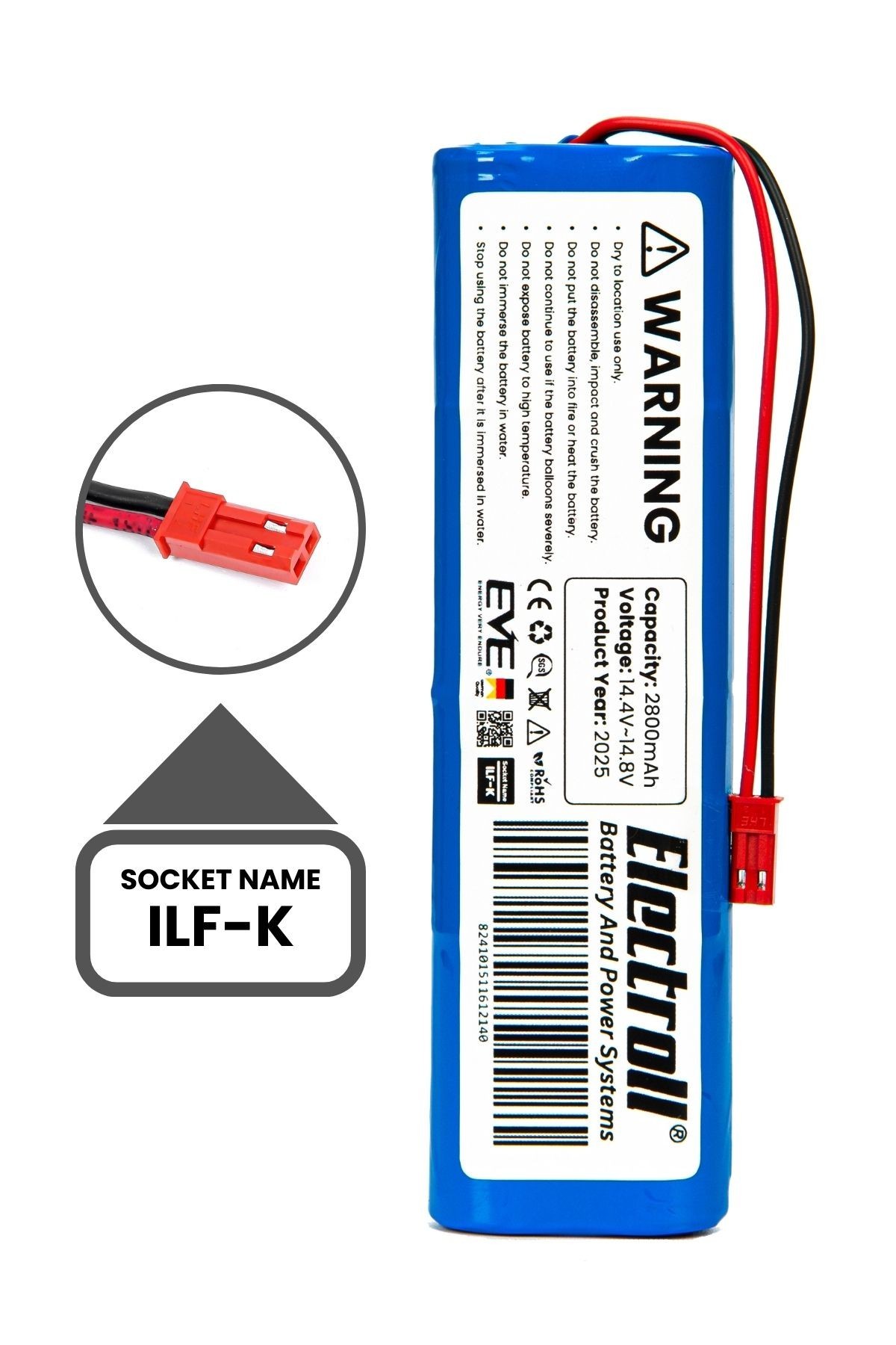 Medion Md18600 Uyumlu Batarya (YÜKSEK KAPASİTE) 2800mah Pil Robot Süpürge Bataryası Değişimi