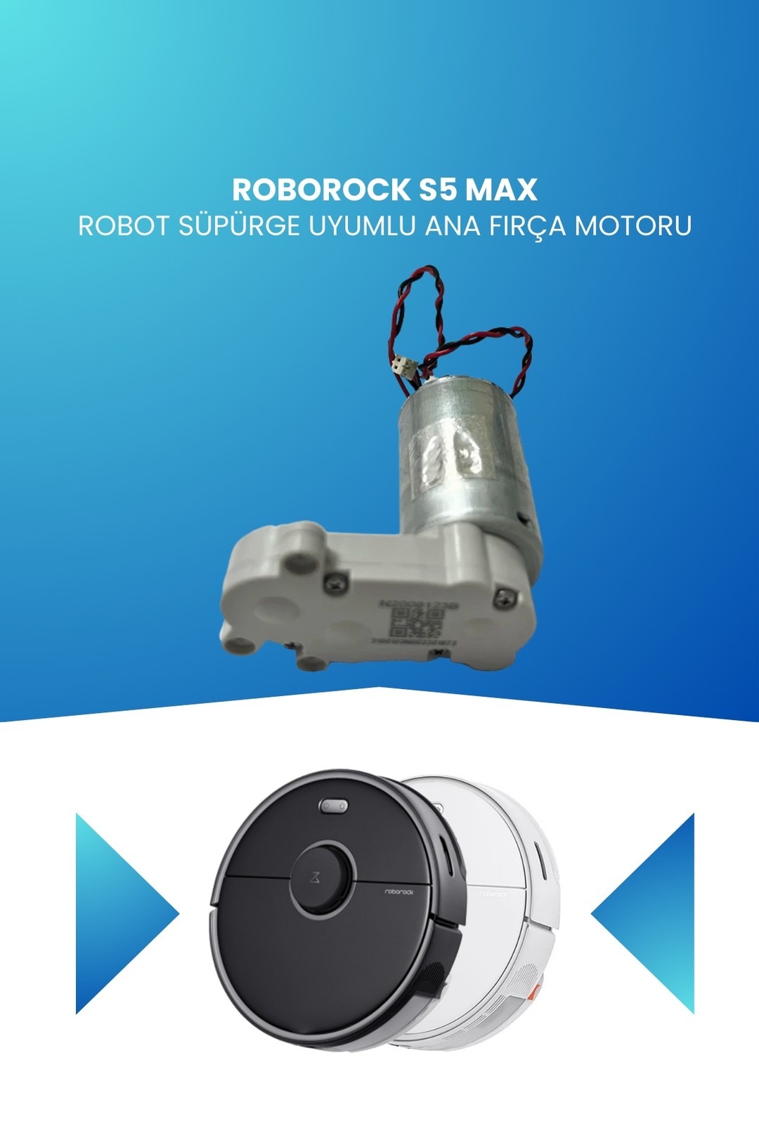 Roborock S5 Max Robot Süpürge Uyumlu Ana Fırça Motoru