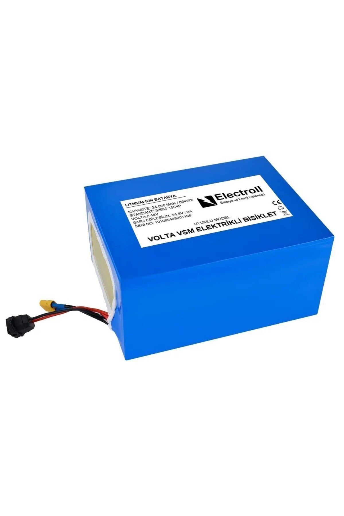 Volta VSM 48V 24 Ah LifePO4 (Elektrikli Bisiklet Uyumlu Akü)