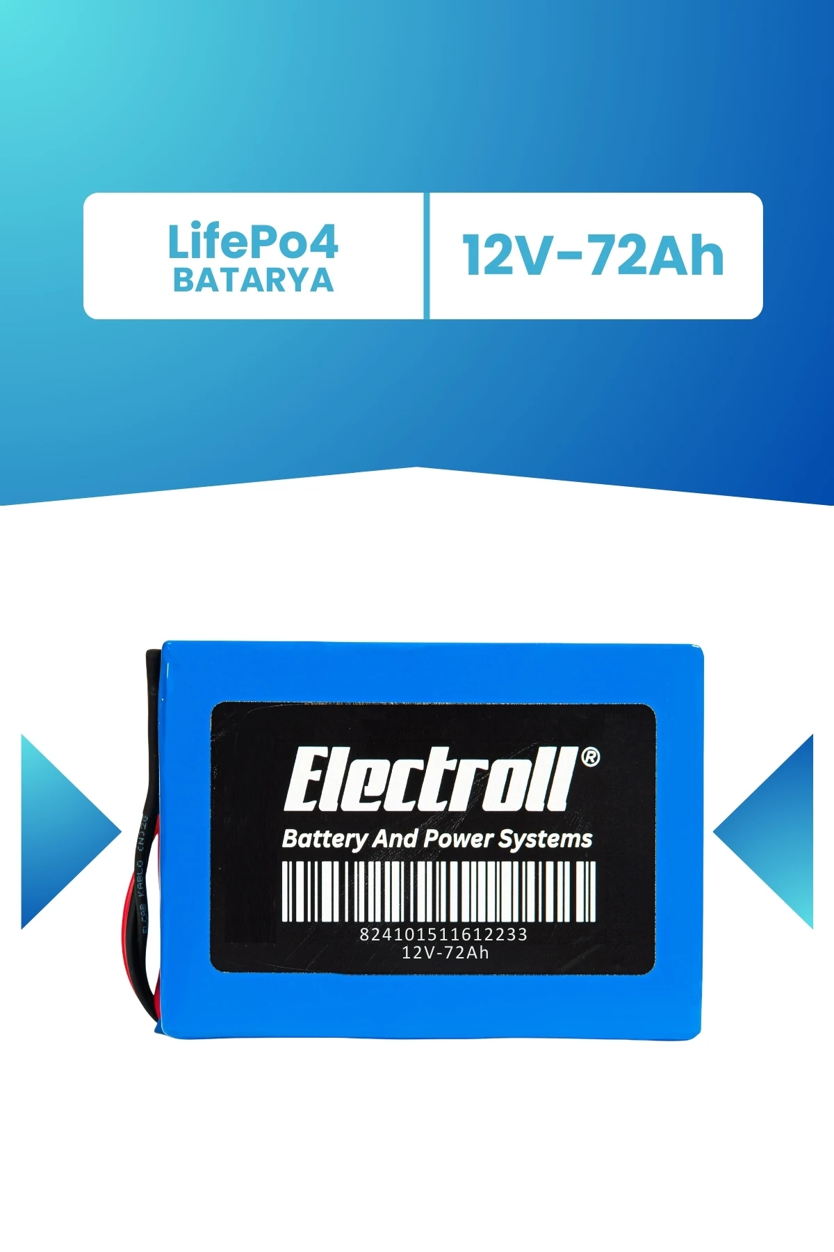 12V 72Ah LifePo4 Batarya