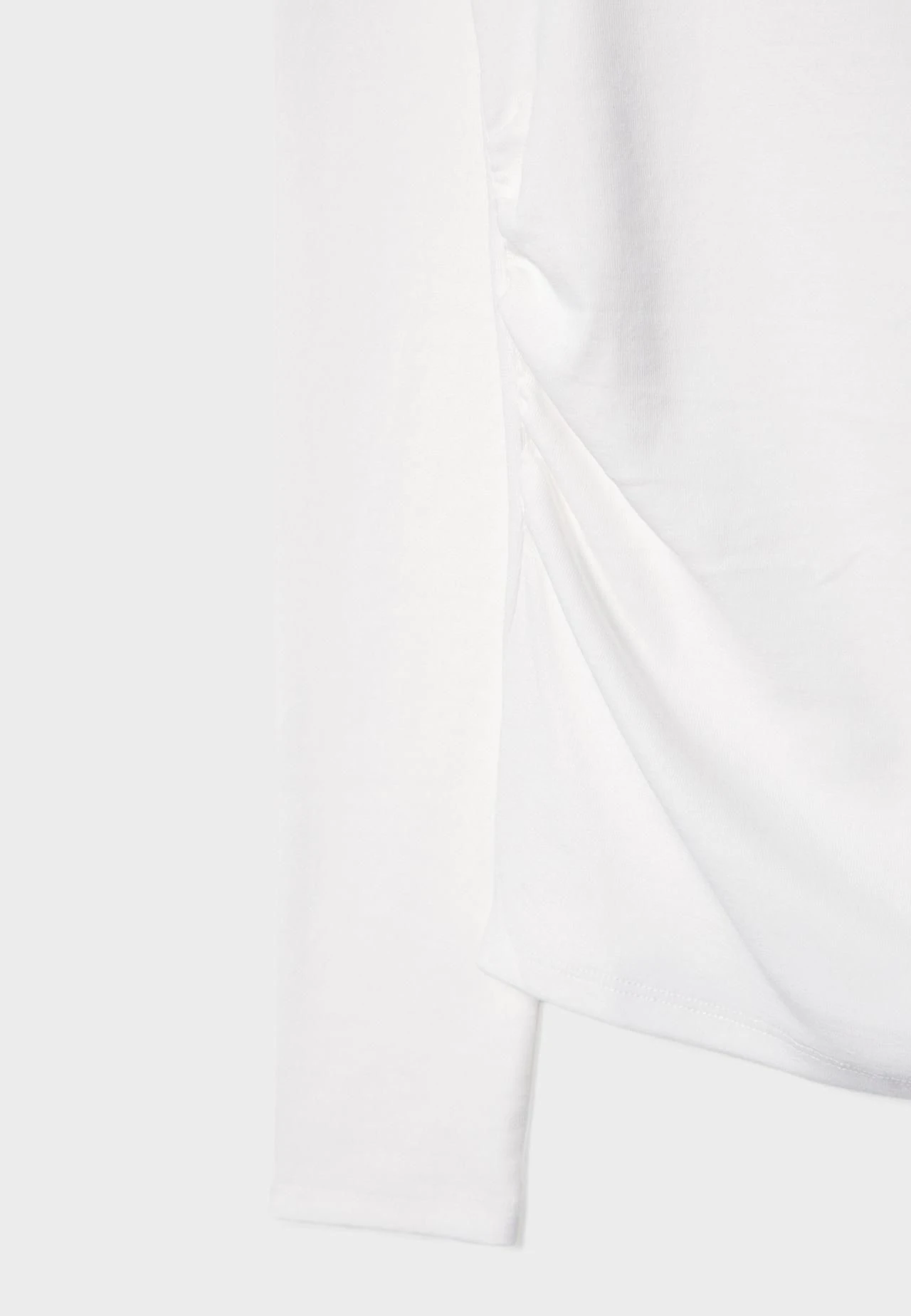 Orj Marka Strdi Drapeli Uzun Kollu Bluz - Beyaz