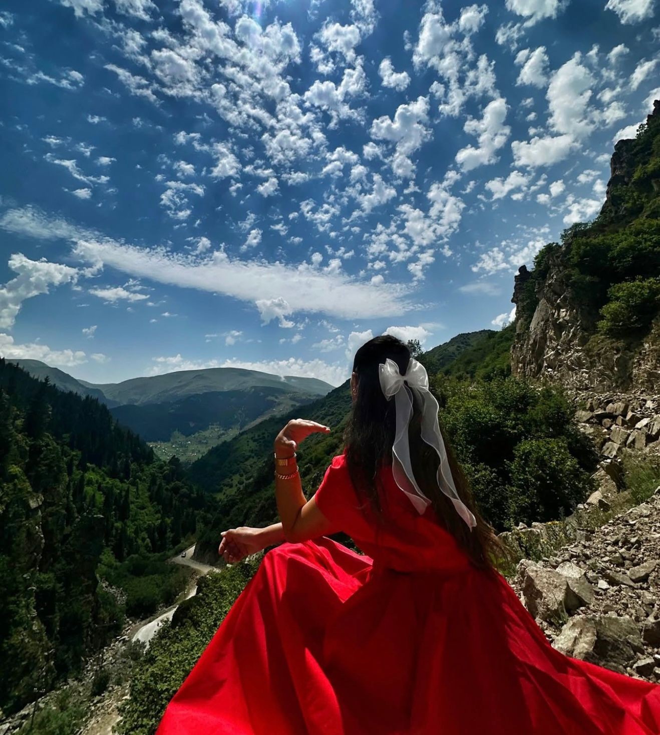 Osaka Elbise - Kırmızı 