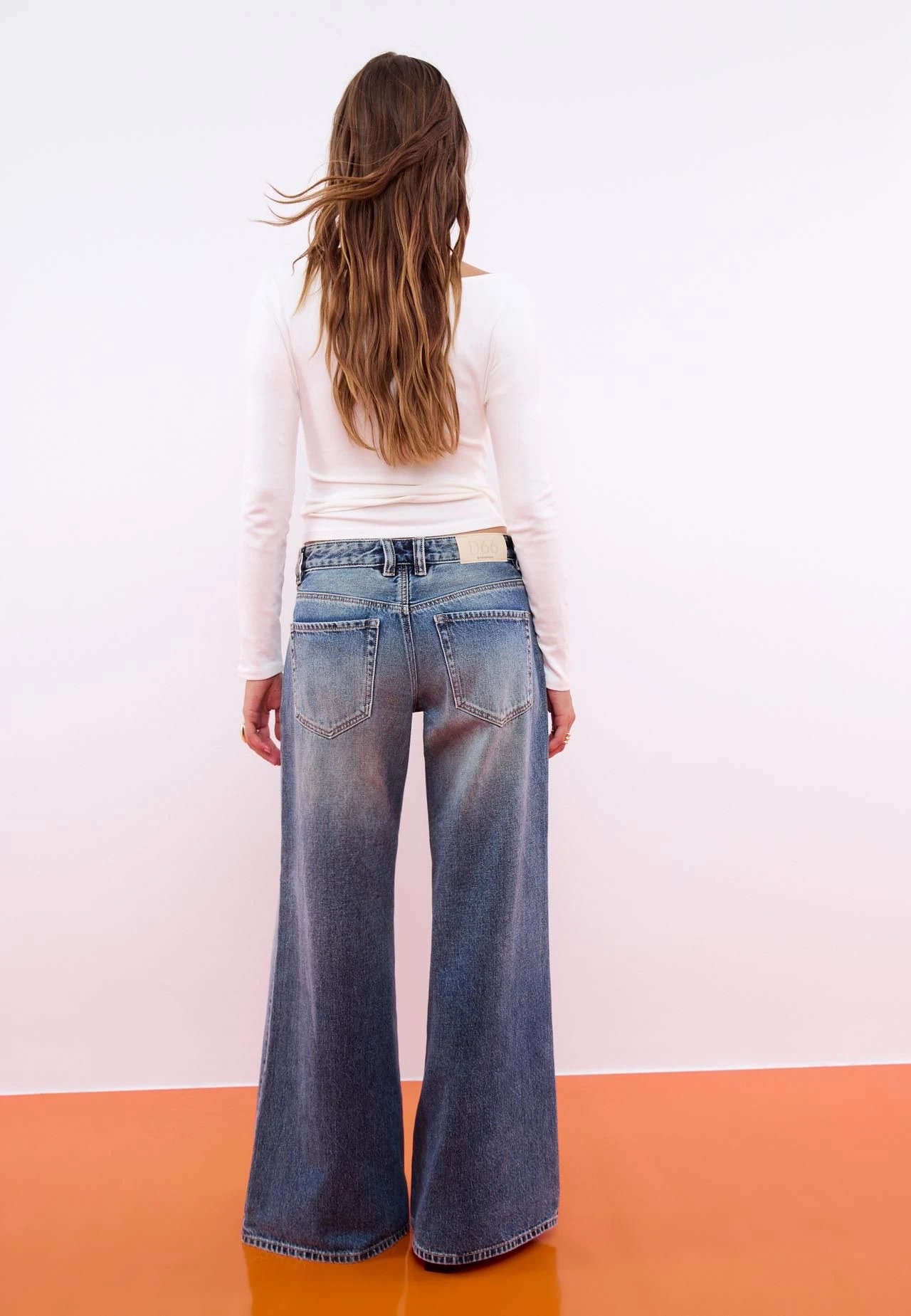 Orj Marka Strdi Drapeli Uzun Kollu Bluz - Beyaz