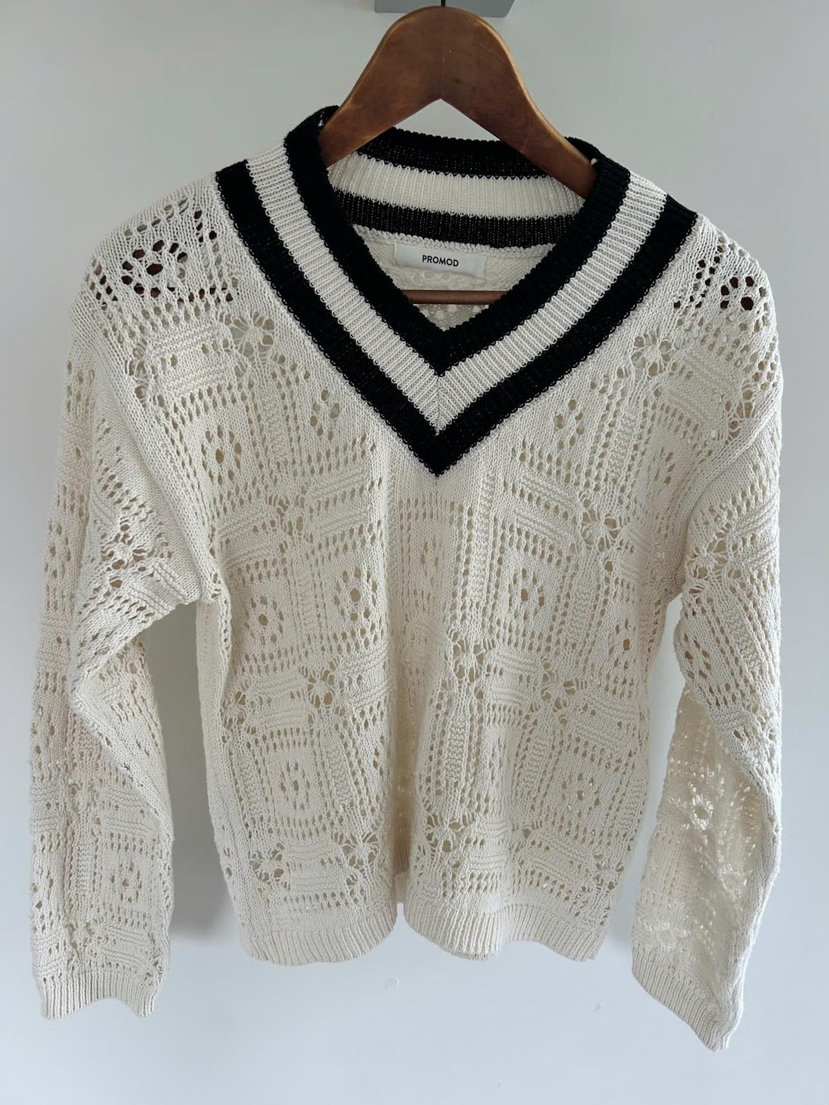 Orj Marka V Yaka Şerit Detay Triko