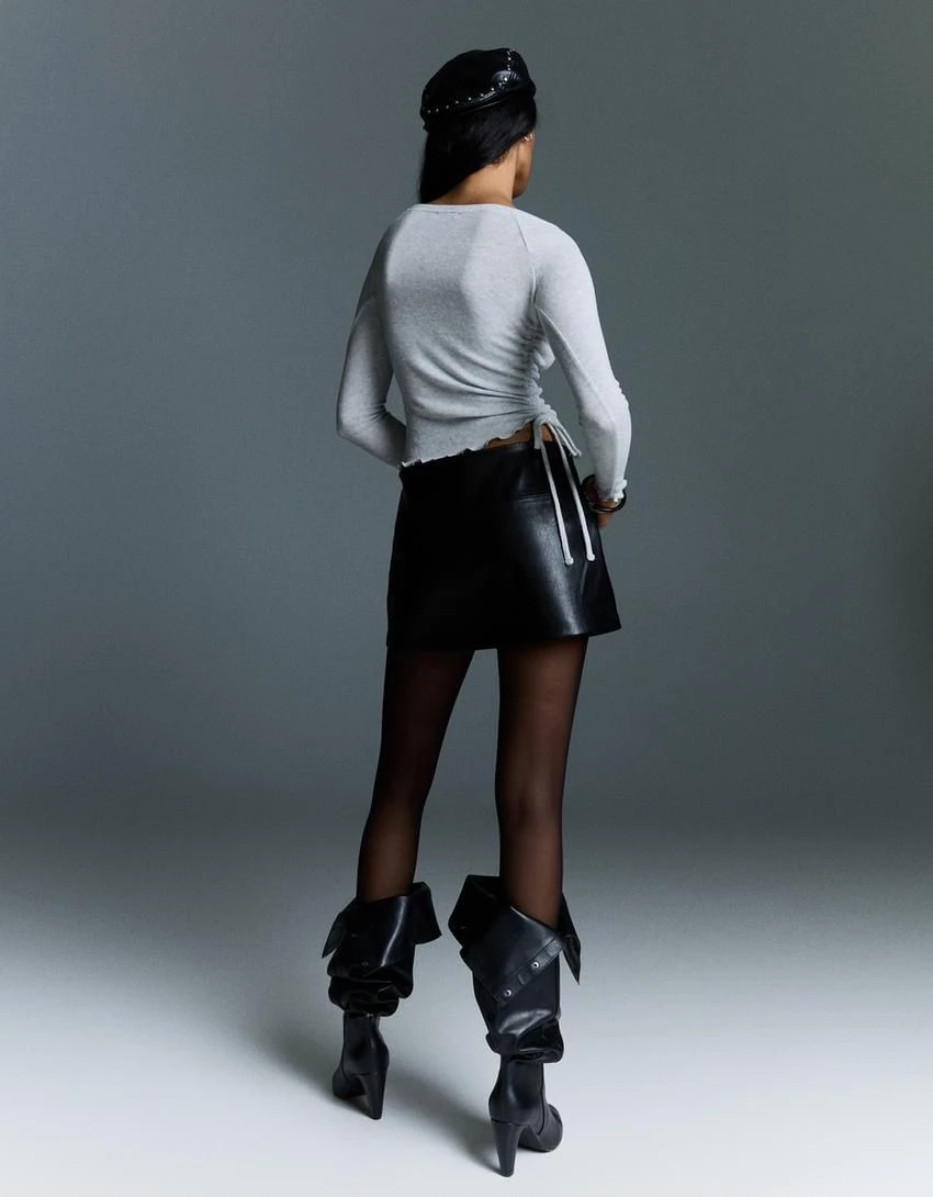 Orj Marka Brsk Büzgülü Bluz - Gri