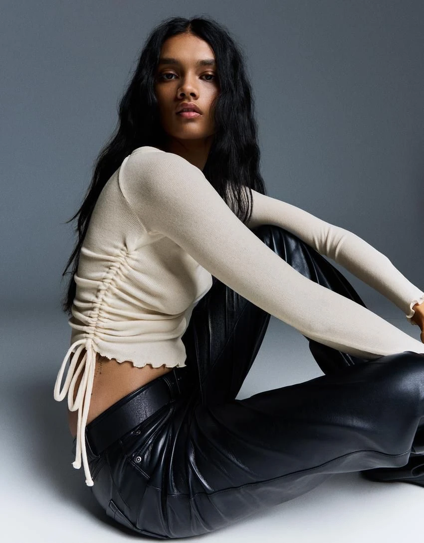 Orj Marka Brsk Büzgülü Bluz - Ekru