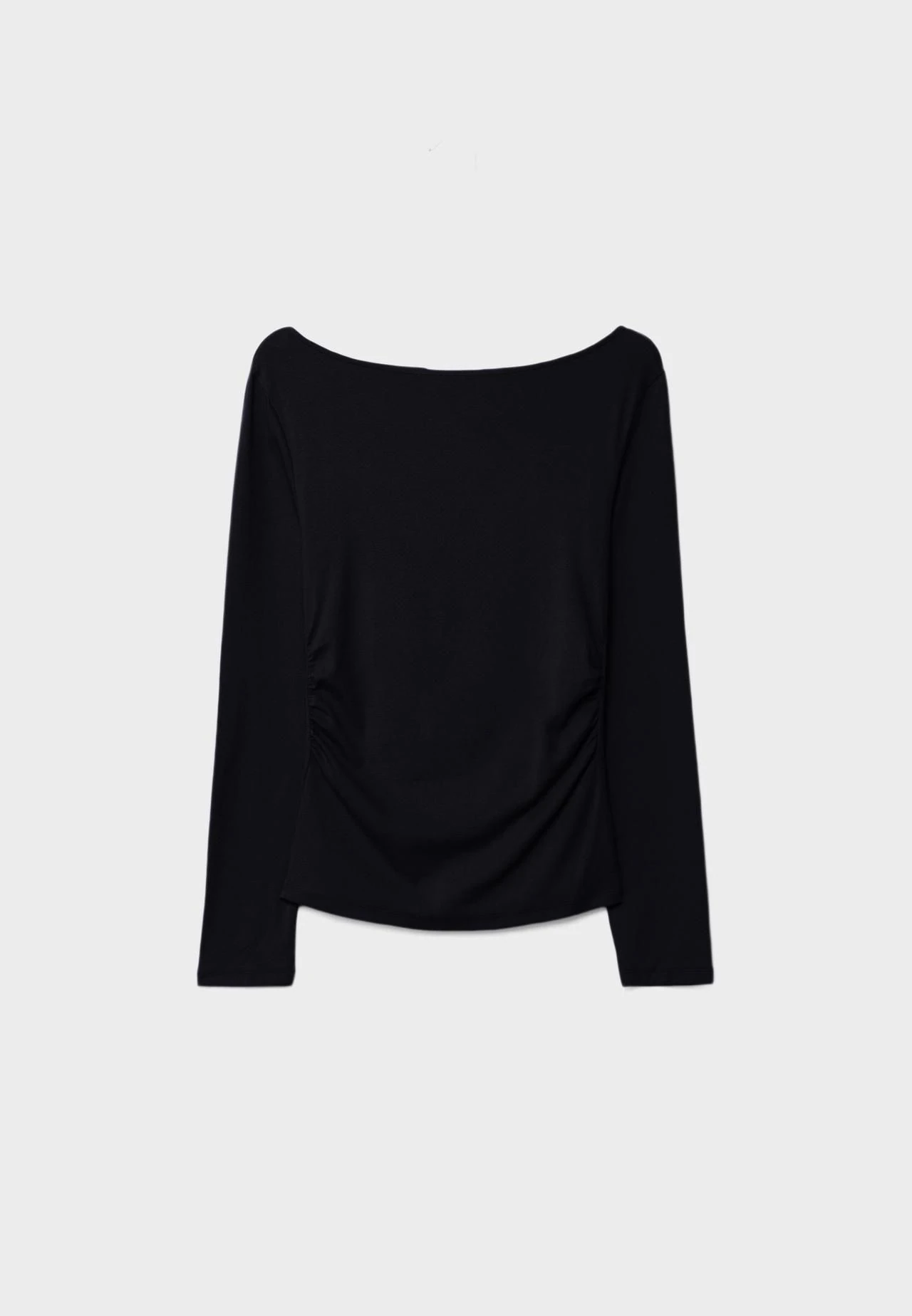 Orj Marka Strdi Drapeli Uzun Kollu Bluz - Siyah