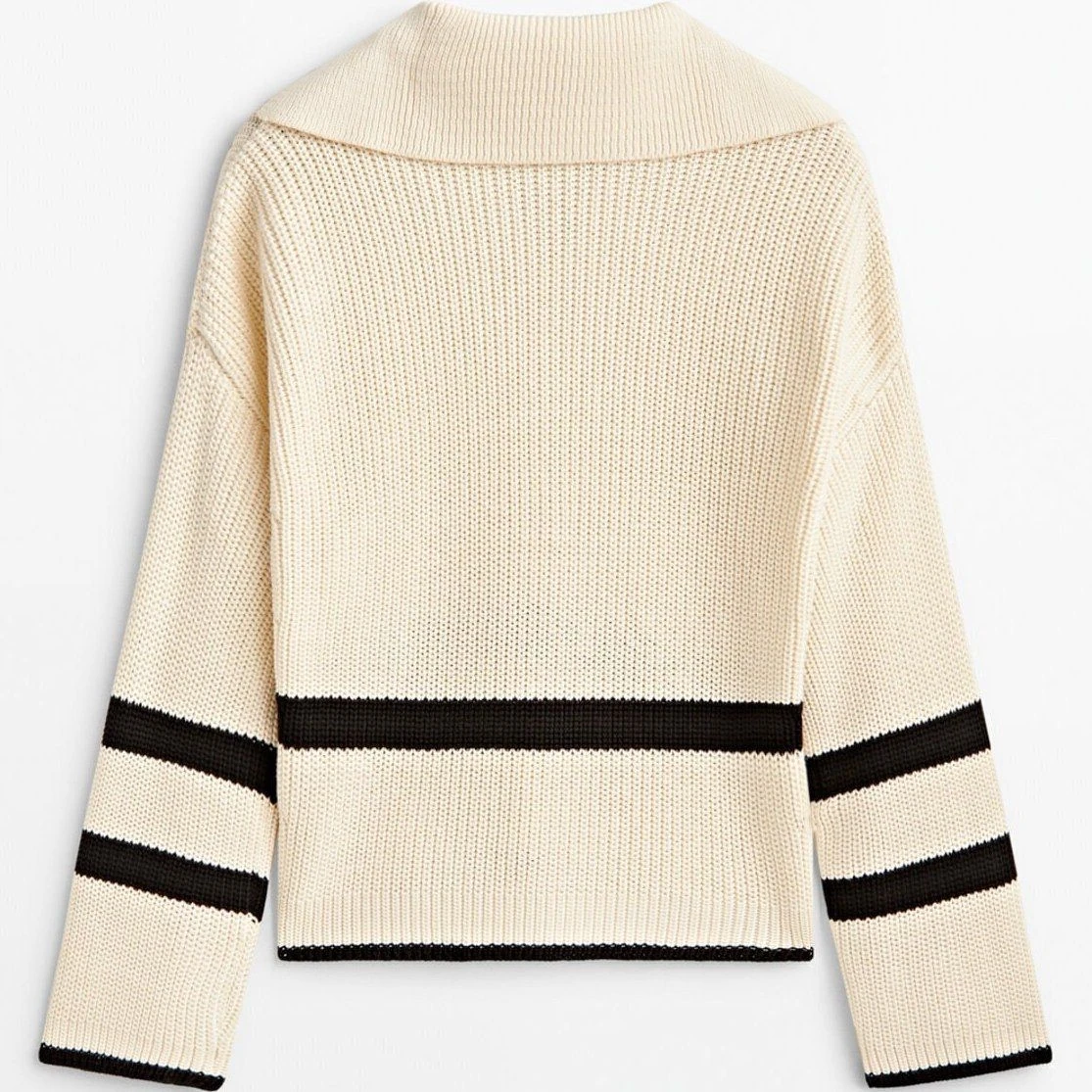 Orj Ms Siyah Çizgi Detaylı Kazak 