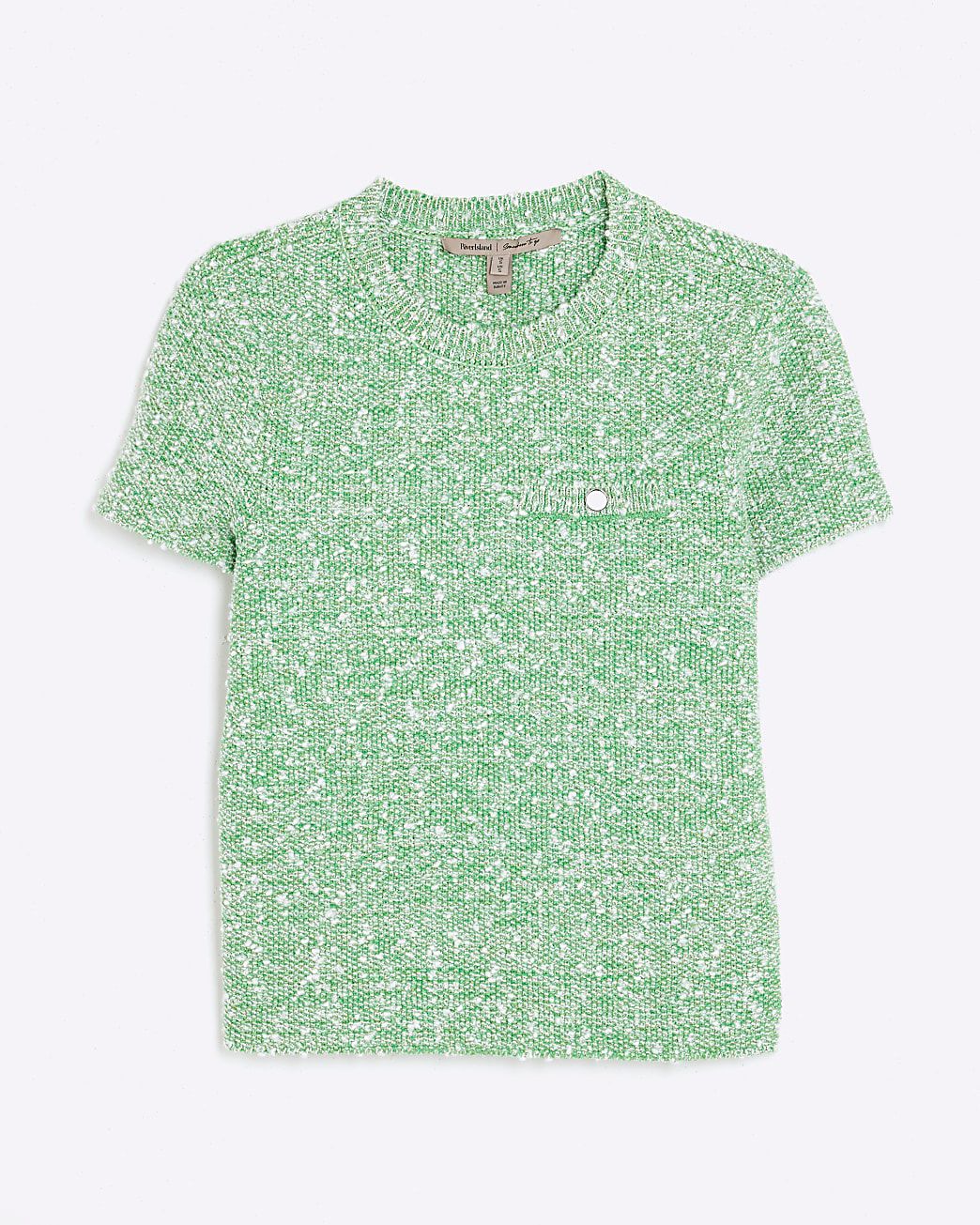 Orj Marka Mint Kısa Kollu Triko