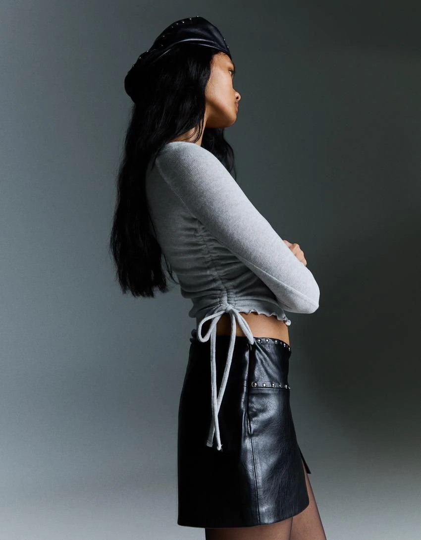 Orj Marka Brsk Büzgülü Bluz - Gri