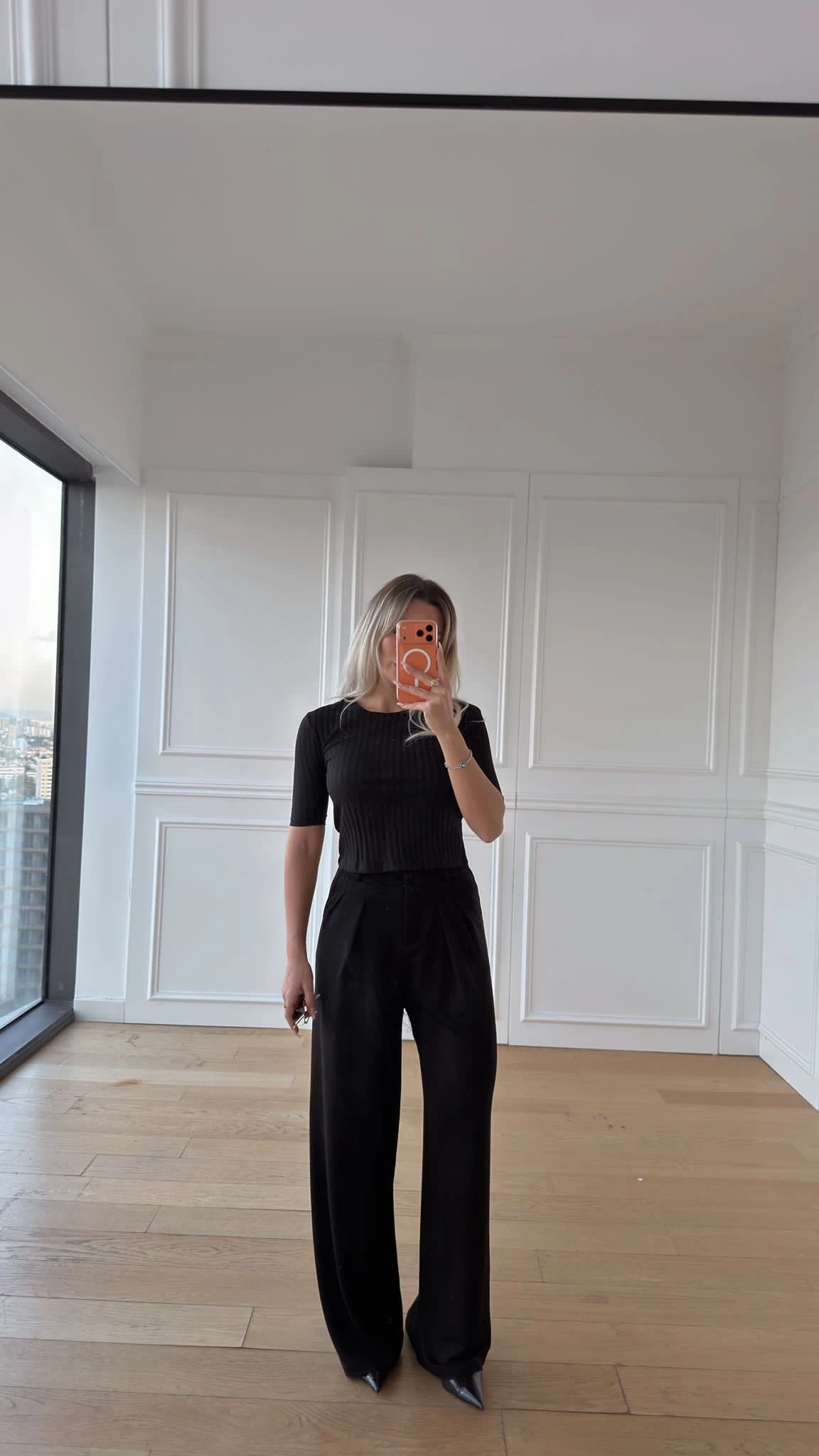 Orj Marka Fitilli Bluz - Siyah