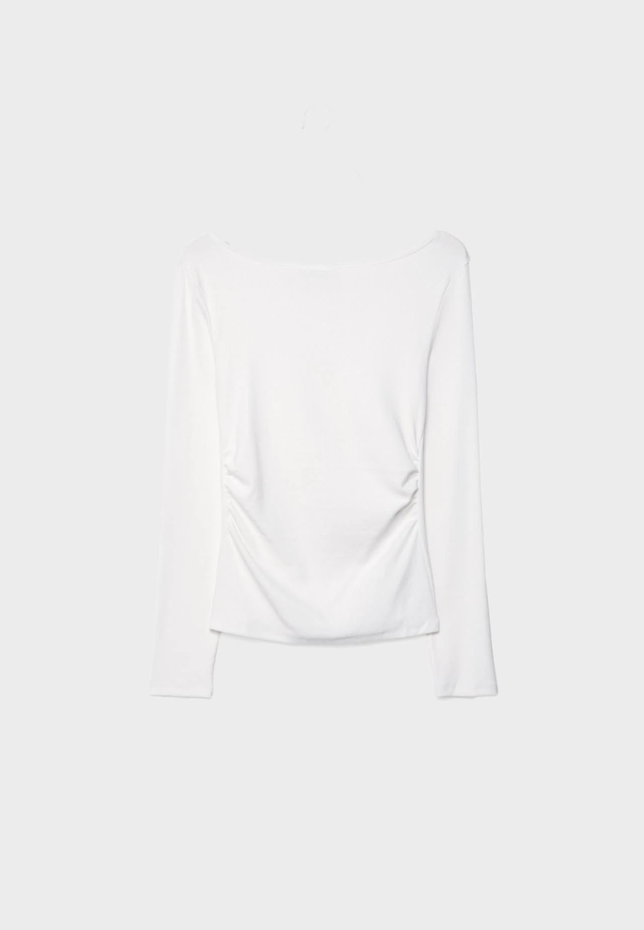 Orj Marka Strdi Drapeli Uzun Kollu Bluz - Beyaz