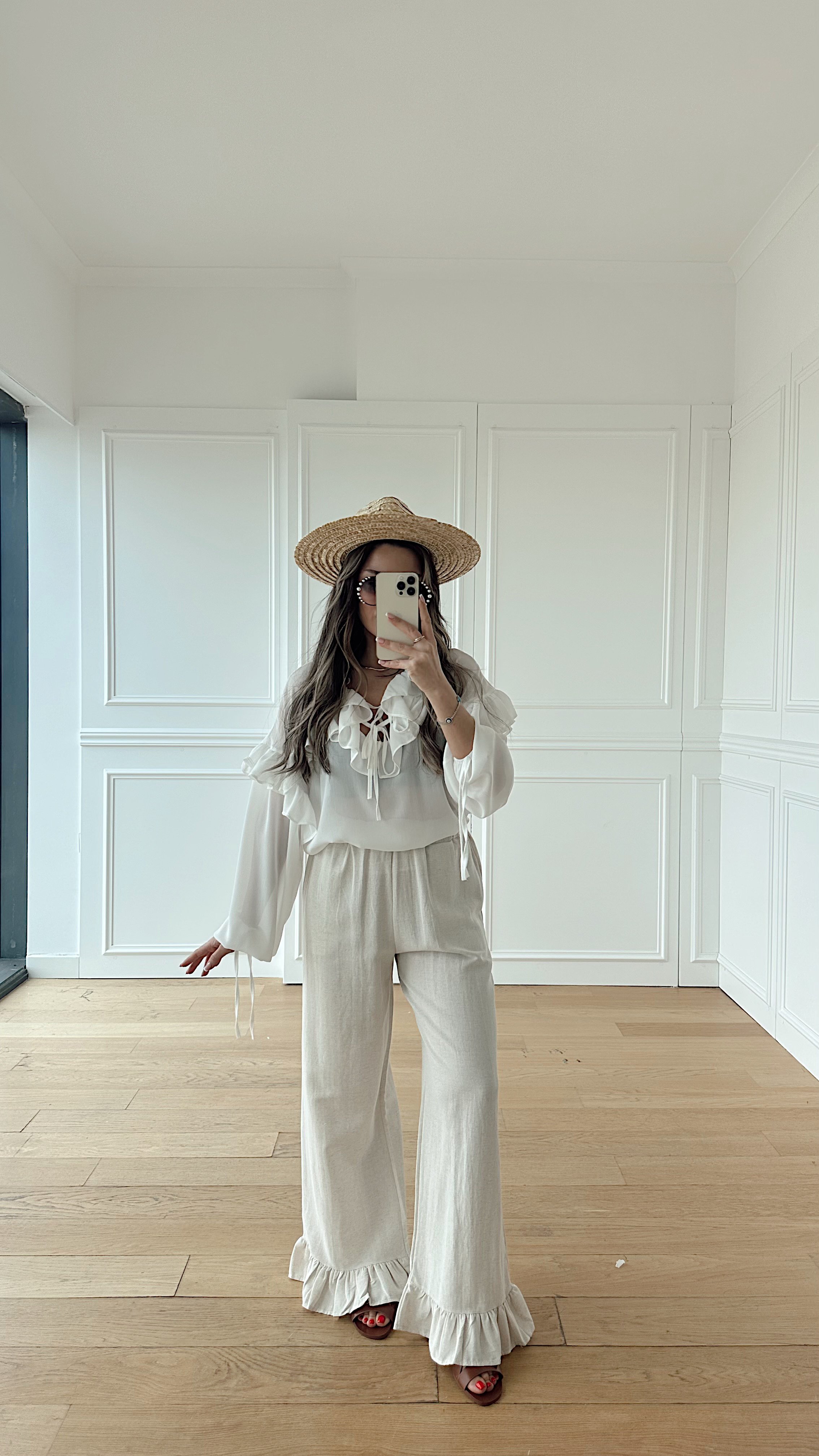 Pinterest Pantolon - Ekru