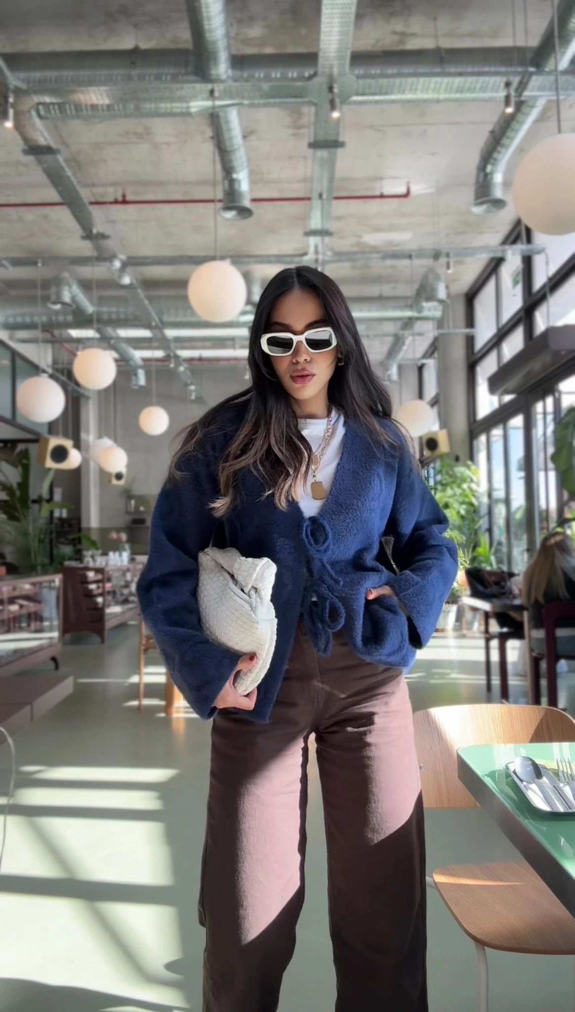 Chloe Önü Bağcıklı Hırka  - Lacivert