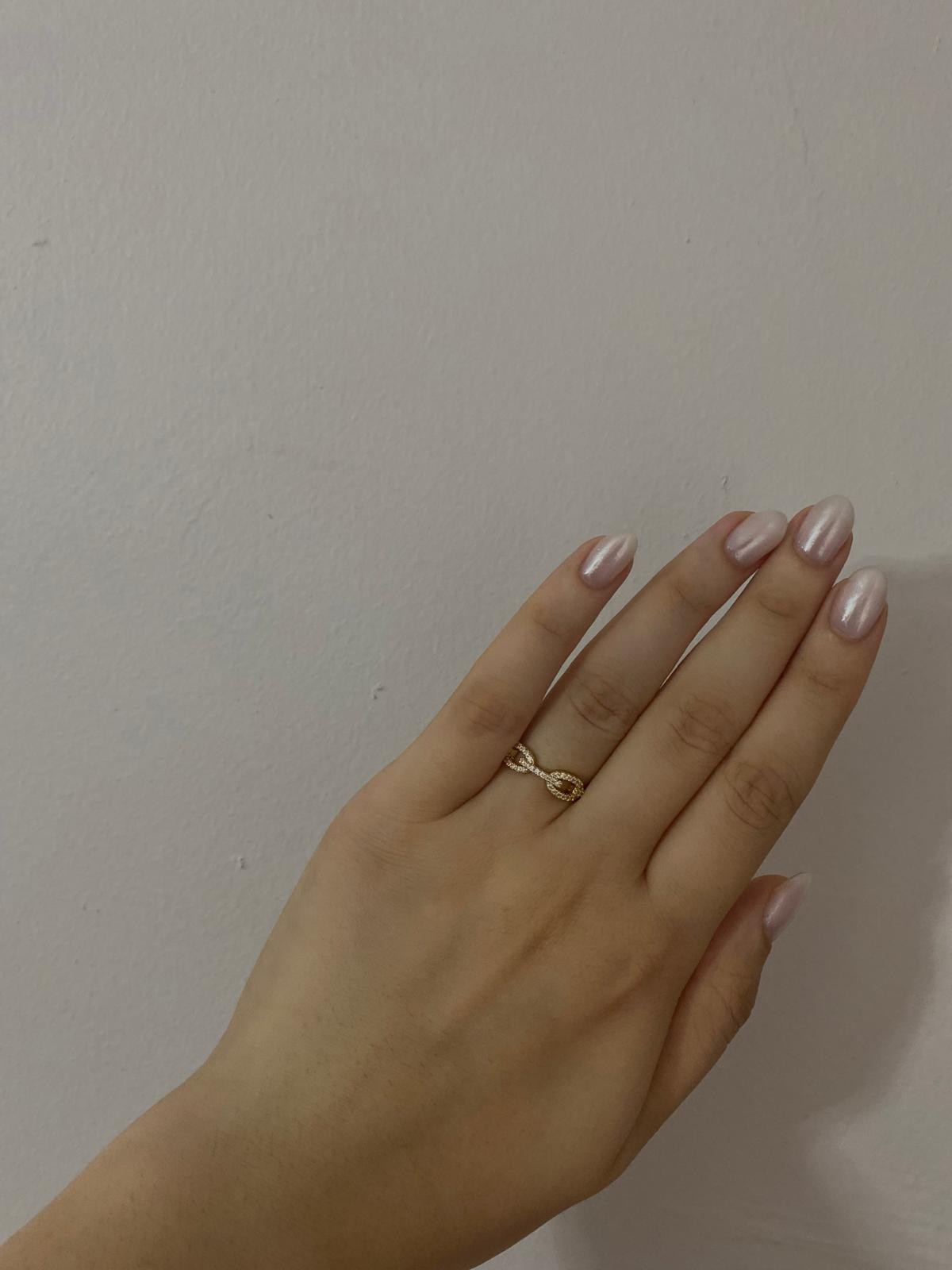 TAŞLI ZİNCİR MODEL YÜZÜK 