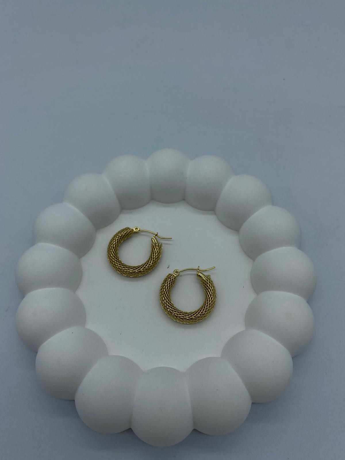 ÇELİK KÜÇÜK HASIR GOLD KÜPE 