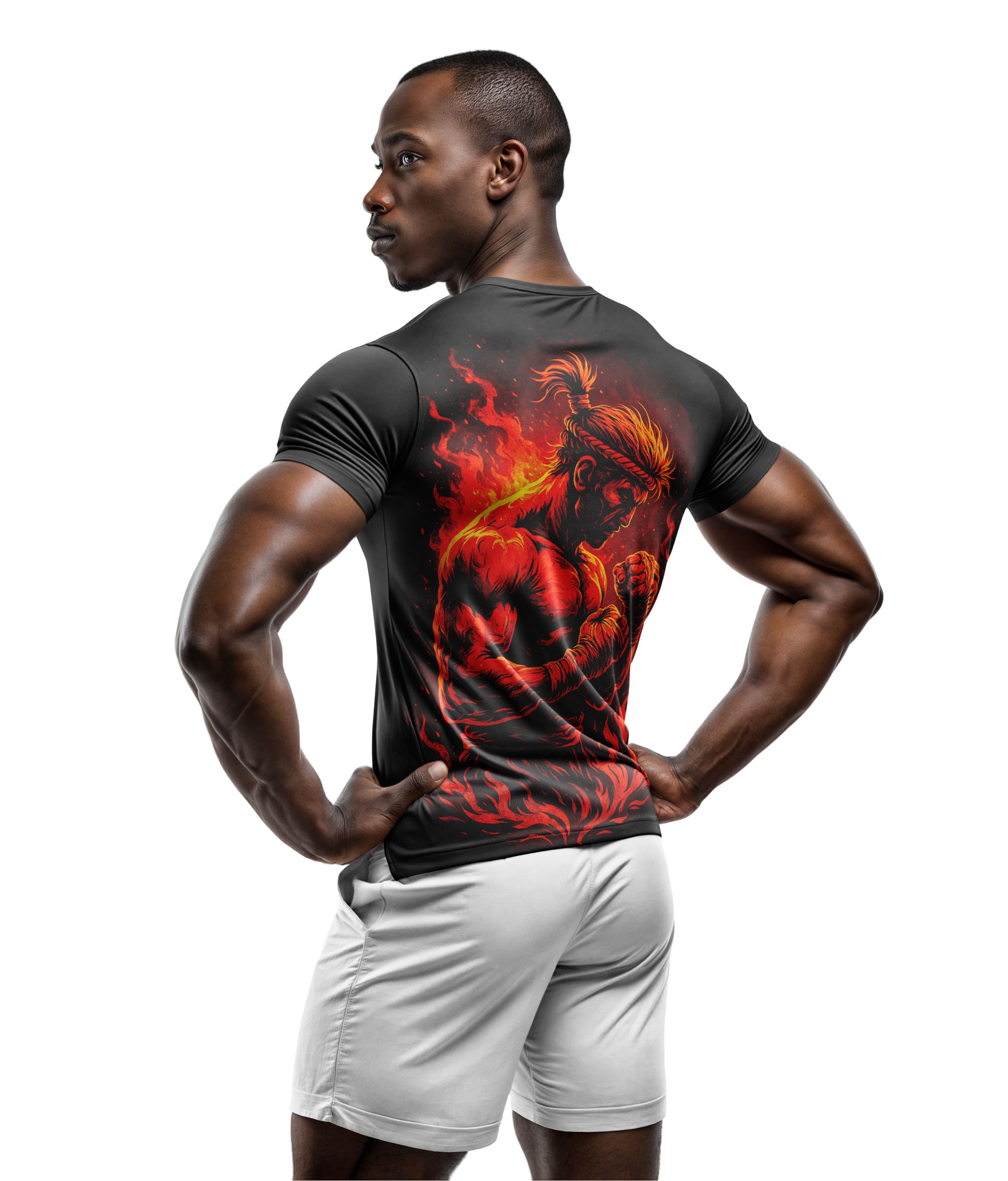Dijital Baskılı Unisex Tshirt, Fitness Tshirt, Gym Body Tshirt, WF0017