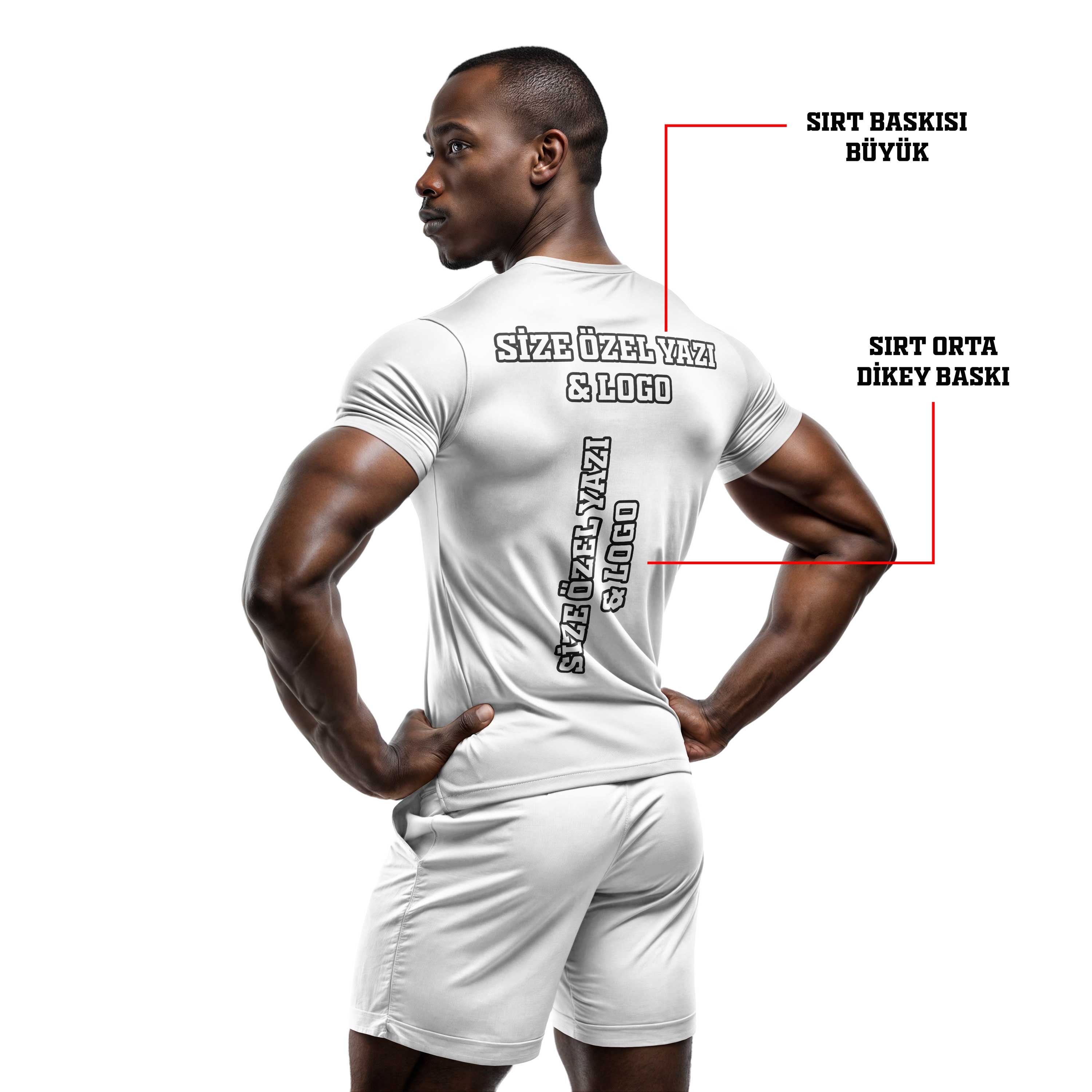 Dijital Baskılı Unisex Tshirt, Fitness Tshirt, Gym Body Tshirt, WF0006.2